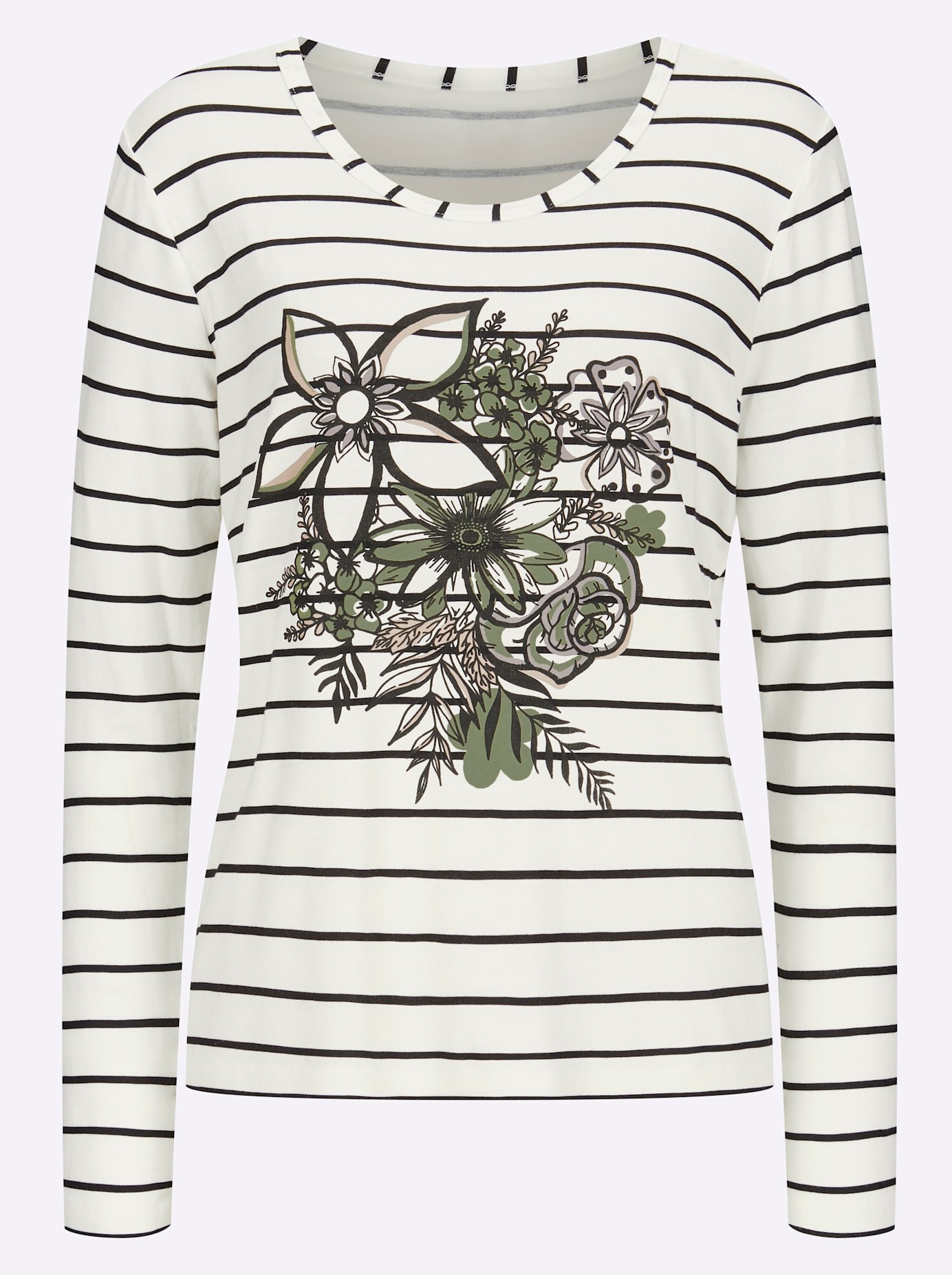 Inspirationen Langarmshirt »Druck-Shirt«, (1 tlg.)