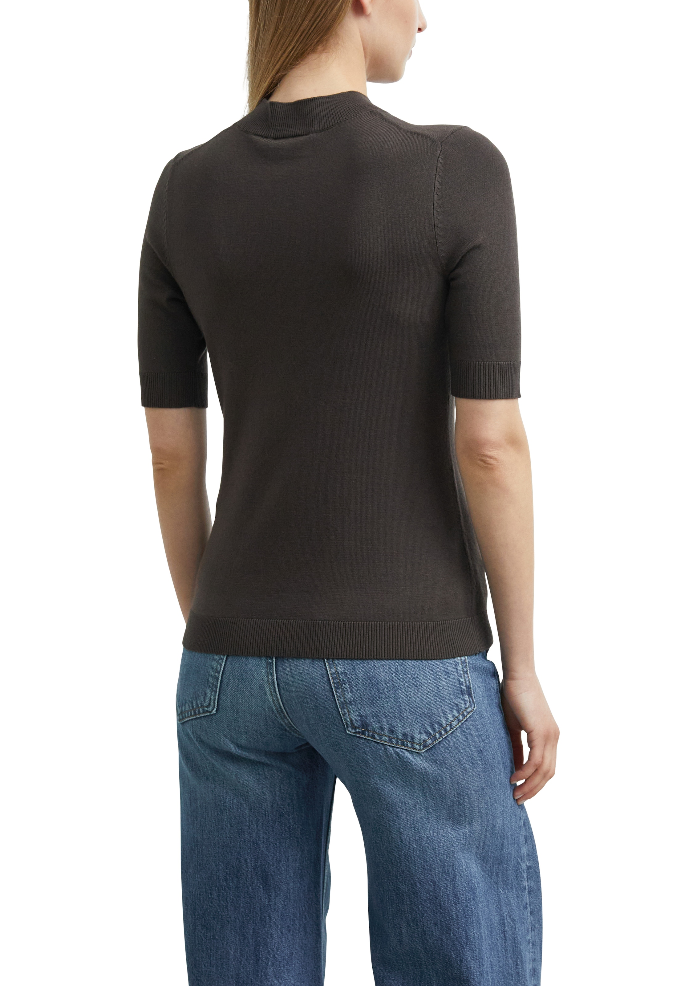 Comma Kurzarmpullover aus Viskose-Mix