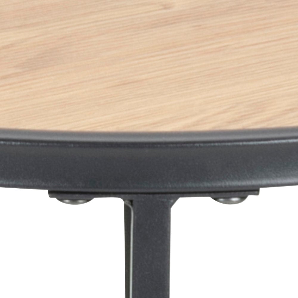 ACTONA GROUP Beistelltisch, Metallgestell im modernen Industrie-Look, rund, T: 40 x H: 55 cm