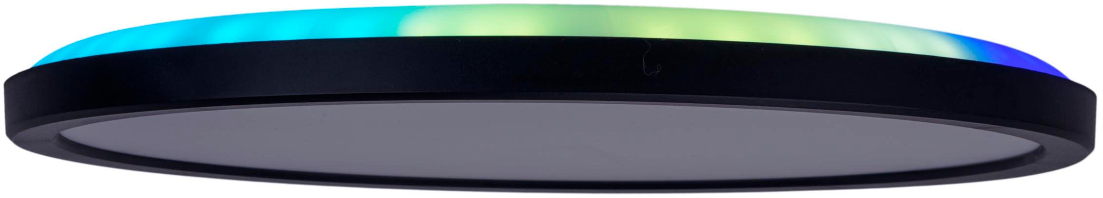 näve Deckenleuchte »LED "CARLO" mit RGB-Backlight D: 42 cm«, Dimmbar mit Memoryfunktion, Farbwechsler und Nachtlichtfunktion