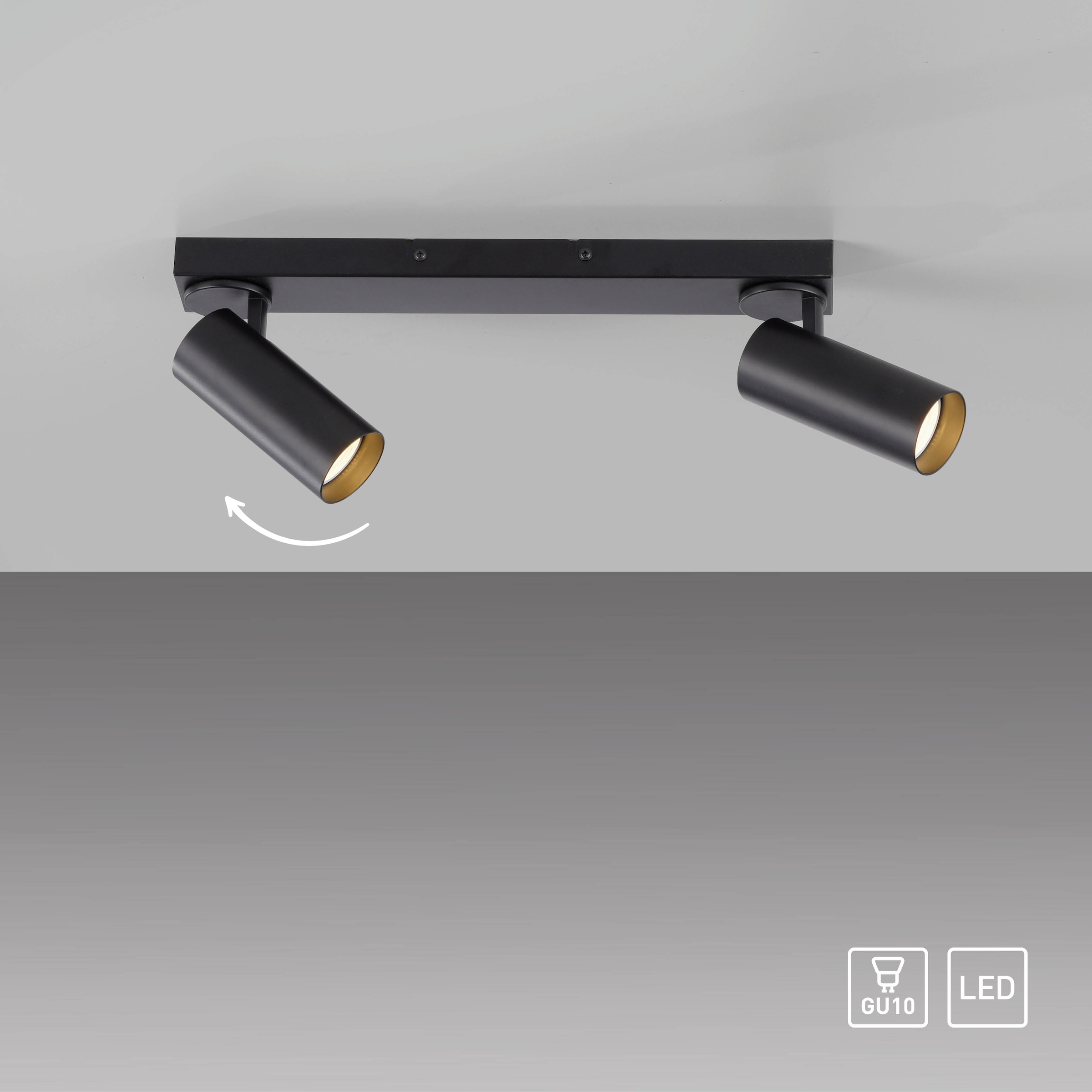 SCHÖNER WOHNEN-Kollektion LED Deckenleuchte »RIK« GU10 1 Stk. Warmweiß SCHÖNER WOHNEN Kollektion, dreh- und schwenkbar