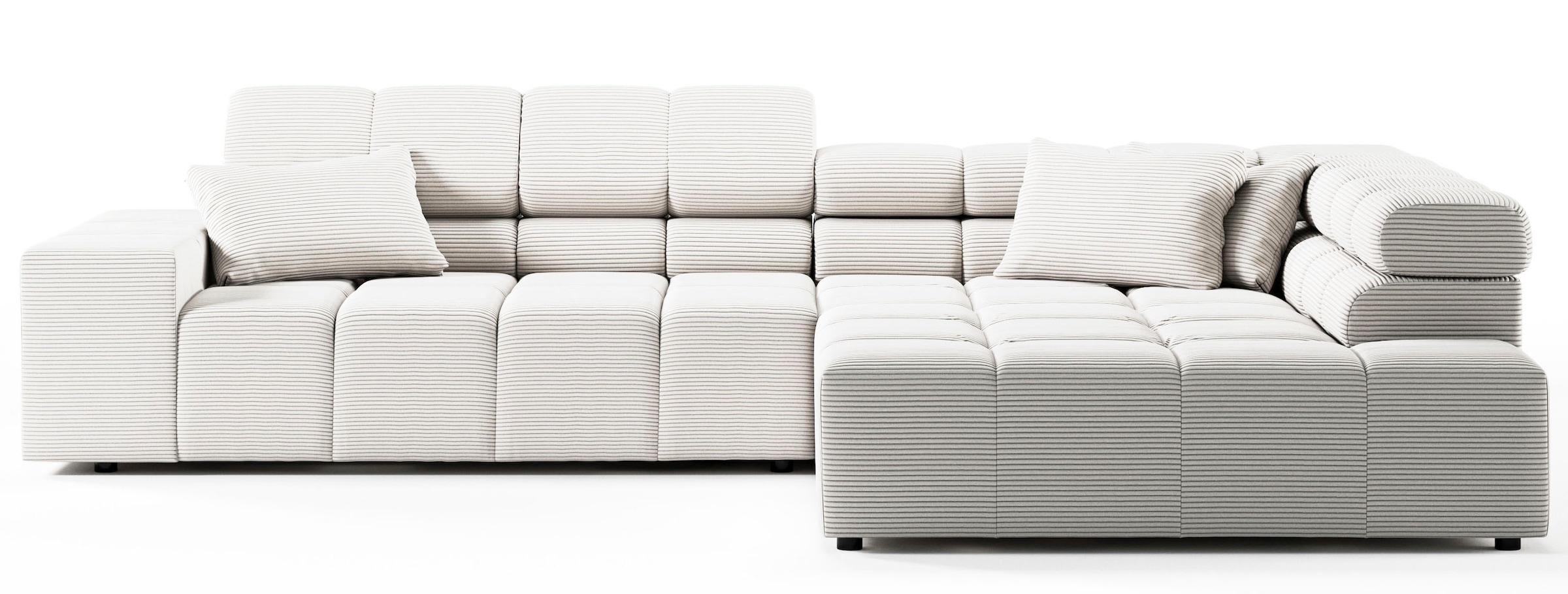 INOSIGN Ecksofa »Ancona incl. Kopfteilverstellung, OTTOs Choice, Breite 319cm, L-Form« wahlweise motorische Sitztiefenverstellung, auch in Cord + Easy Care