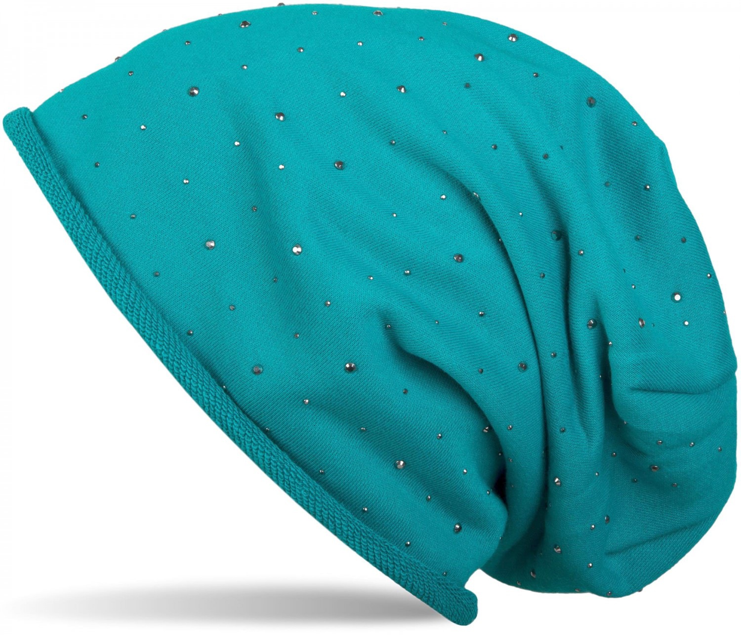 styleBREAKER Beanie »Beanie mit Strass Nieten« 1 Stk.