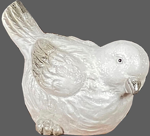 Weihnachtsfigur »Tierfigur, Vogel«, Dekofigur glitzernd, Höhe ca. 15 cm