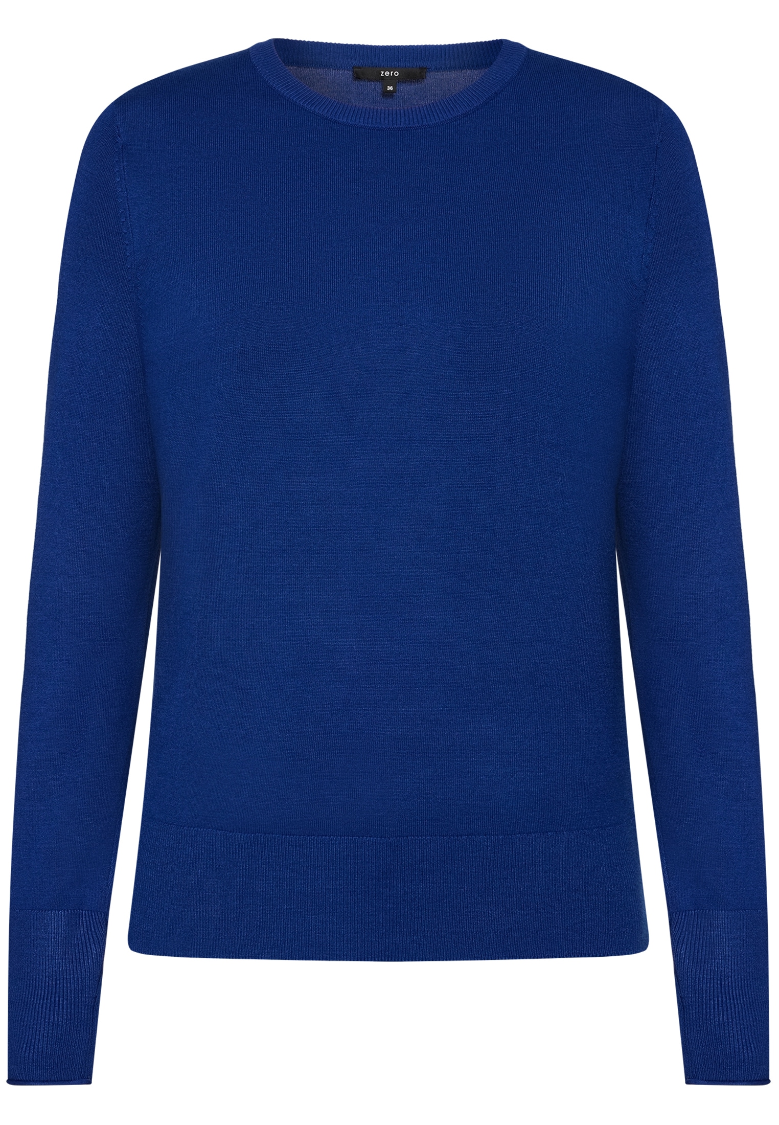 Zero Rundhalspullover »Feinstrickpullover mit Stehkragen«