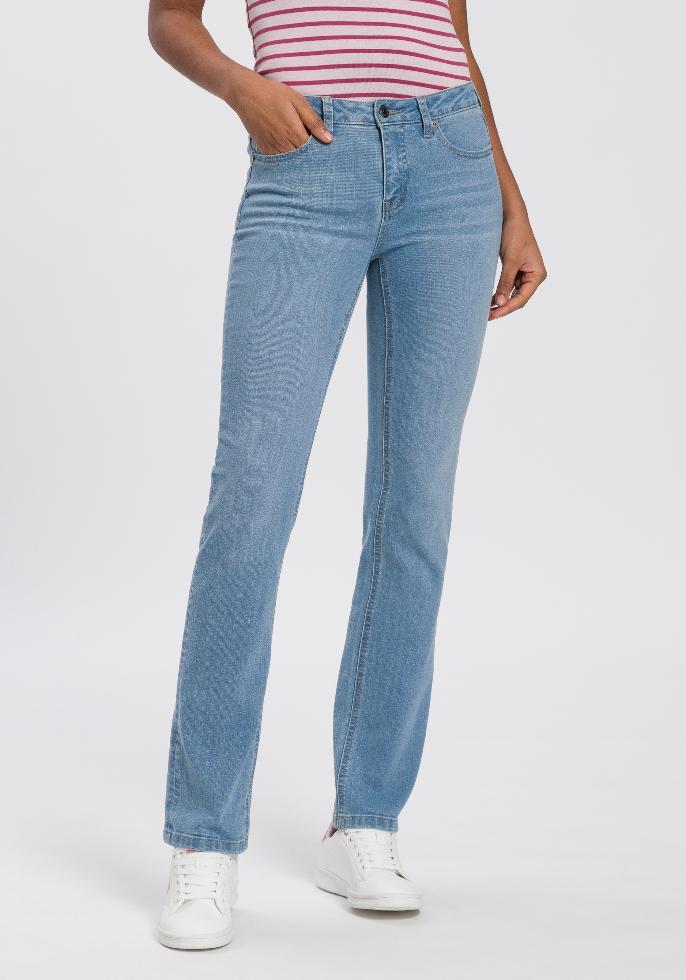 KangaROOS Regular-fit-Jeans »REGULAR-FIT HIGH WAIST«, NEUE KOLLEKTION