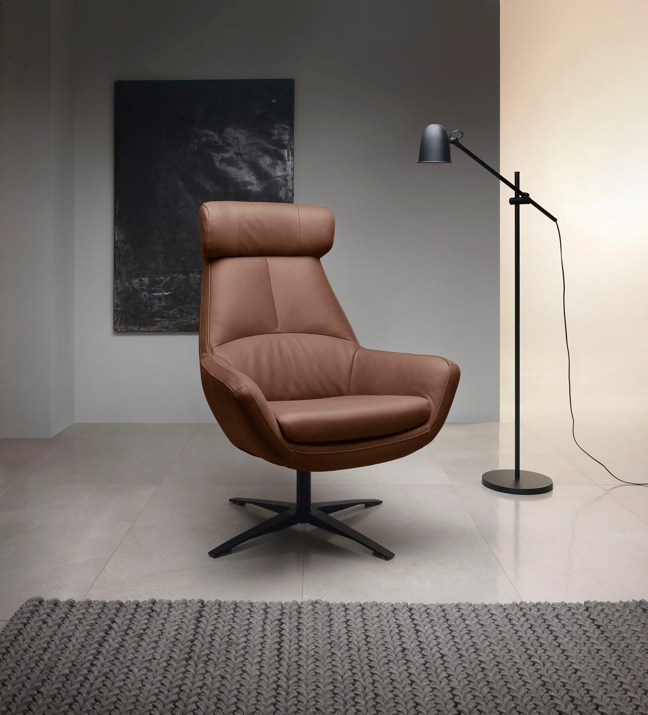 BETYPE Drehsessel »Be Organic High Back, Loungesessel, Hochlehnsessel«, in elegantem Design mit Drehfunktion