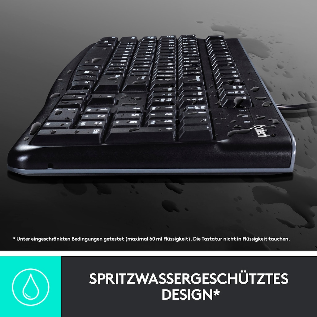 Logitech Tastatur- und Maus-Set »Desktop MK120«