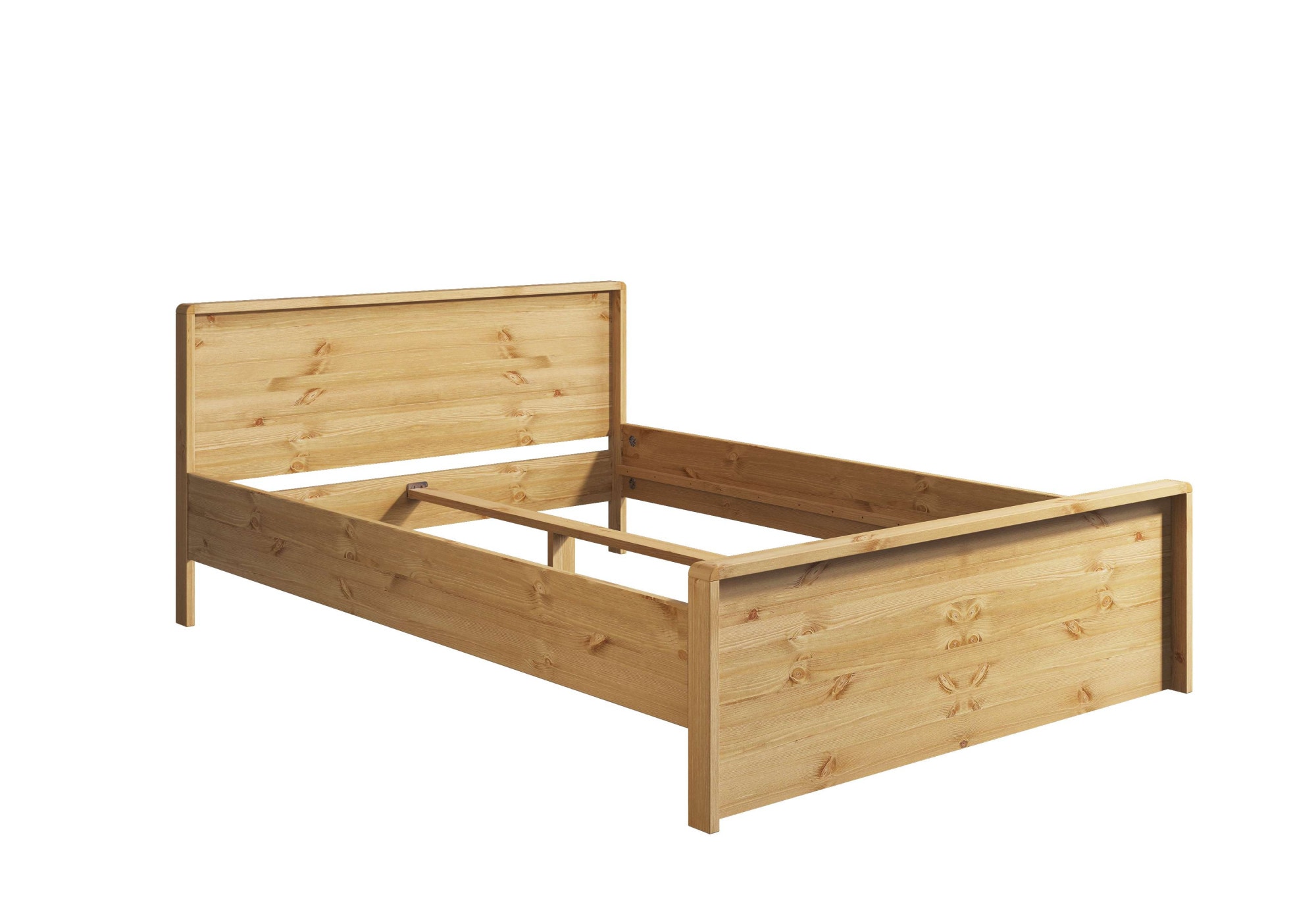 OTTO home Massivholzbett »Luven, hohe Belastbarkeit! FSC® zertifiziertes Massivholz« Breite/Belastbarkeit 180cm/220 KG, 140cm/180 KG,  aus massiver Kiefer im schlichten Design