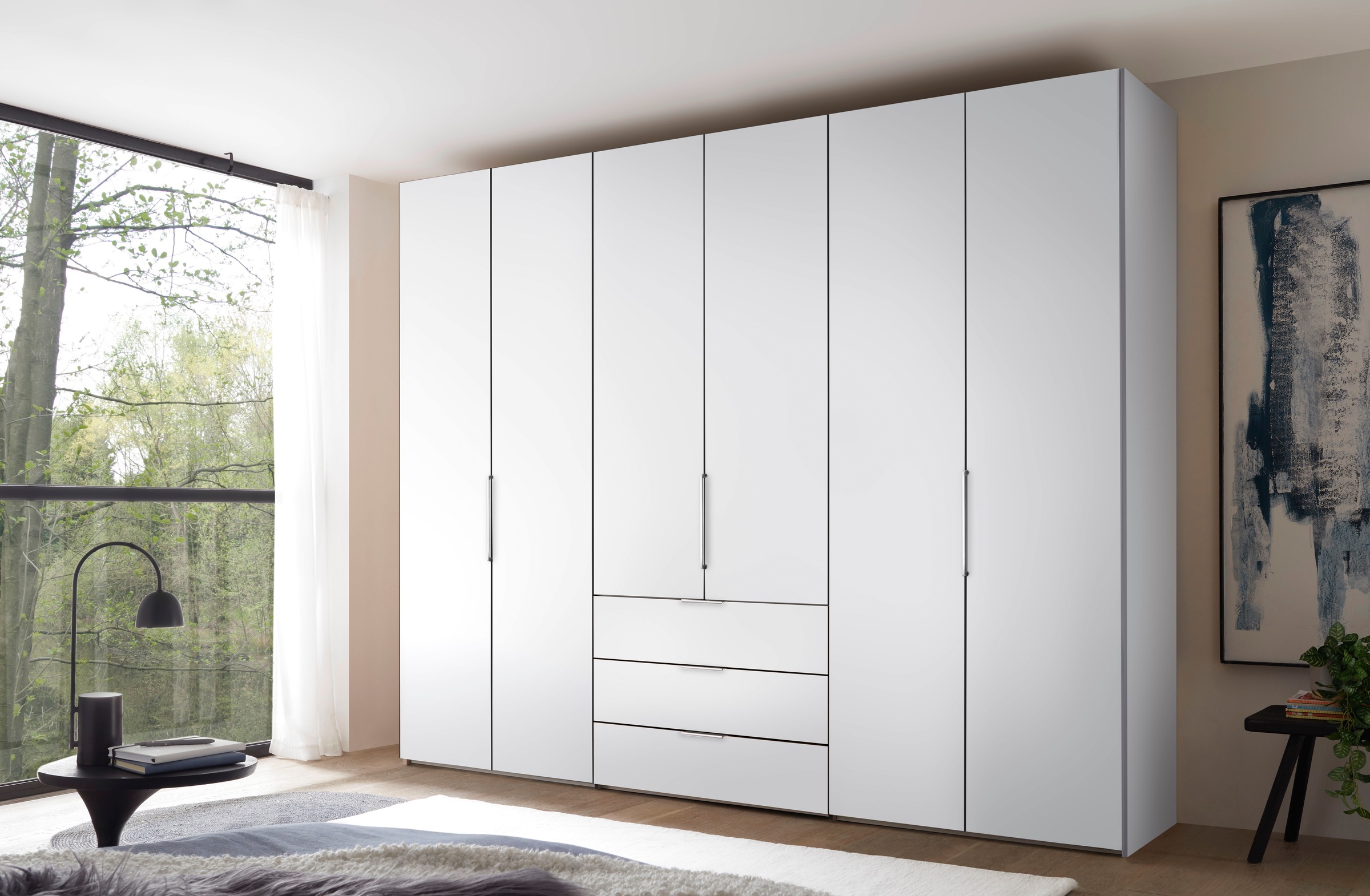 STAUD Drehtürenschrank »Extenso, edles Design in hochwertiger Qualität, Made in Germany« mit 3 Frontschubkästen