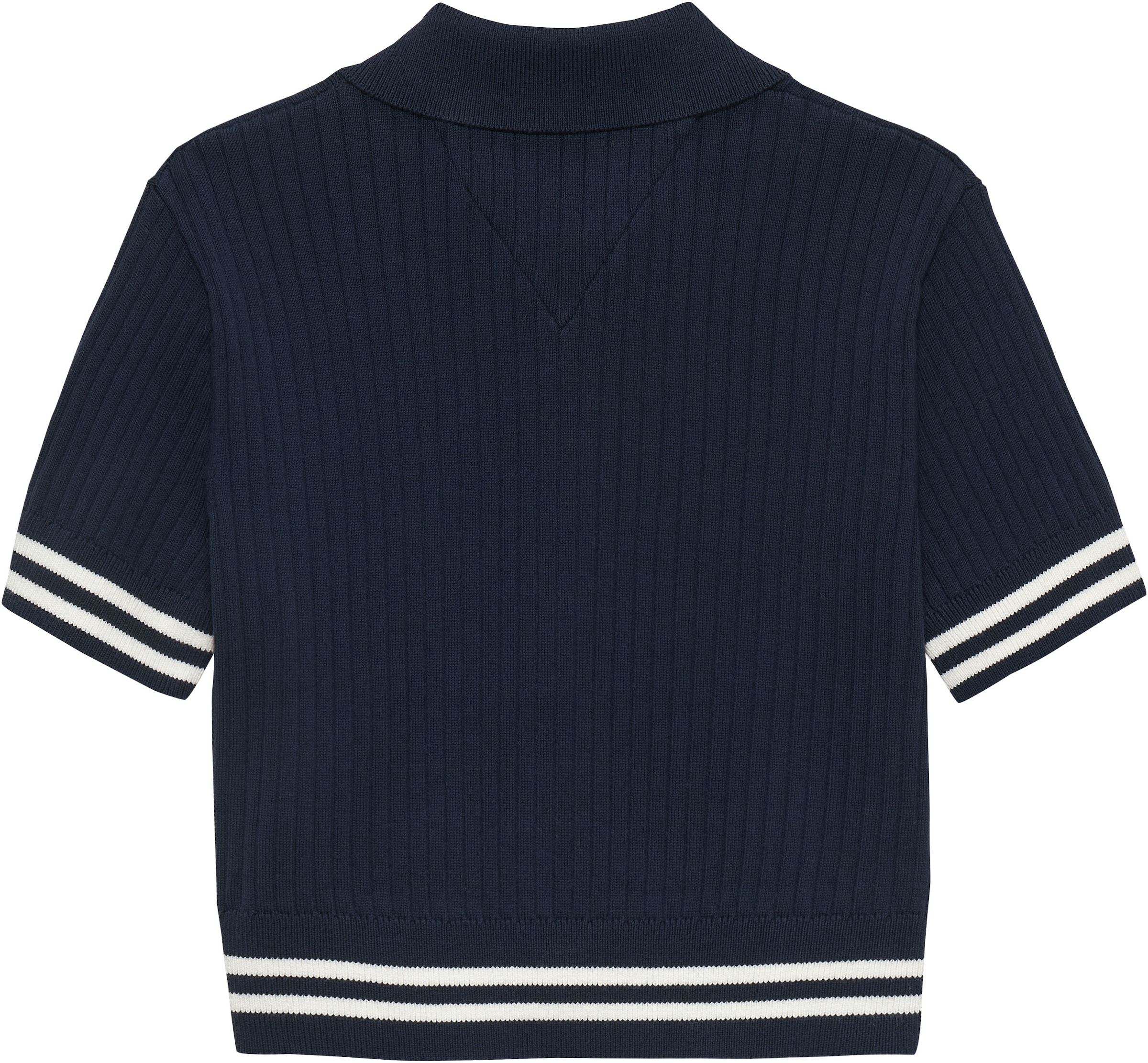 Tommy Hilfiger Strickjacke »SWEATER RIB POLO SS« Kinder bis 16 Jahre, regular fit