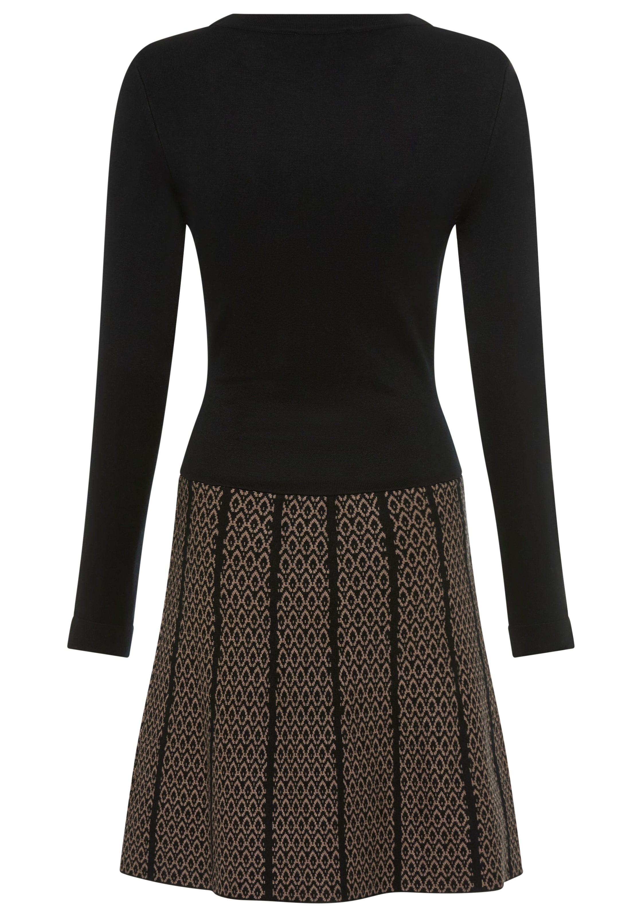 Melrose Strickkleid Ohne Taschen für Partys, figurbetont mit trendy Jacquard Muster