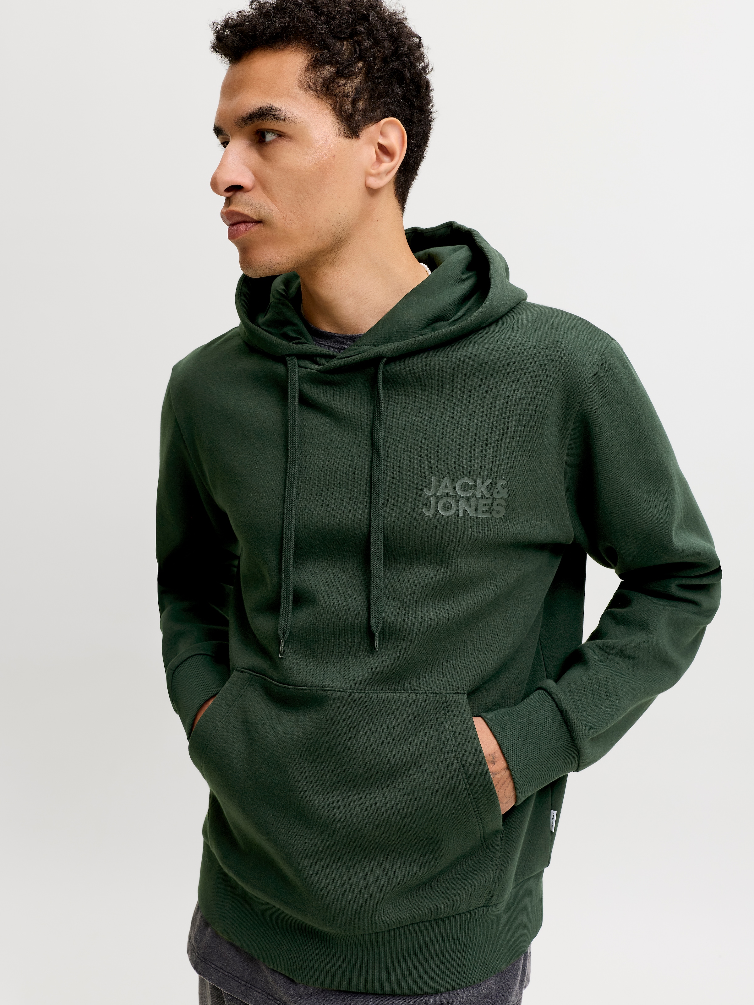 Jack & Jones Kapuzensweatshirt »JJECORP LOGO SWEAT HOOD NOOS«, Baumwollmischung, regular fit
