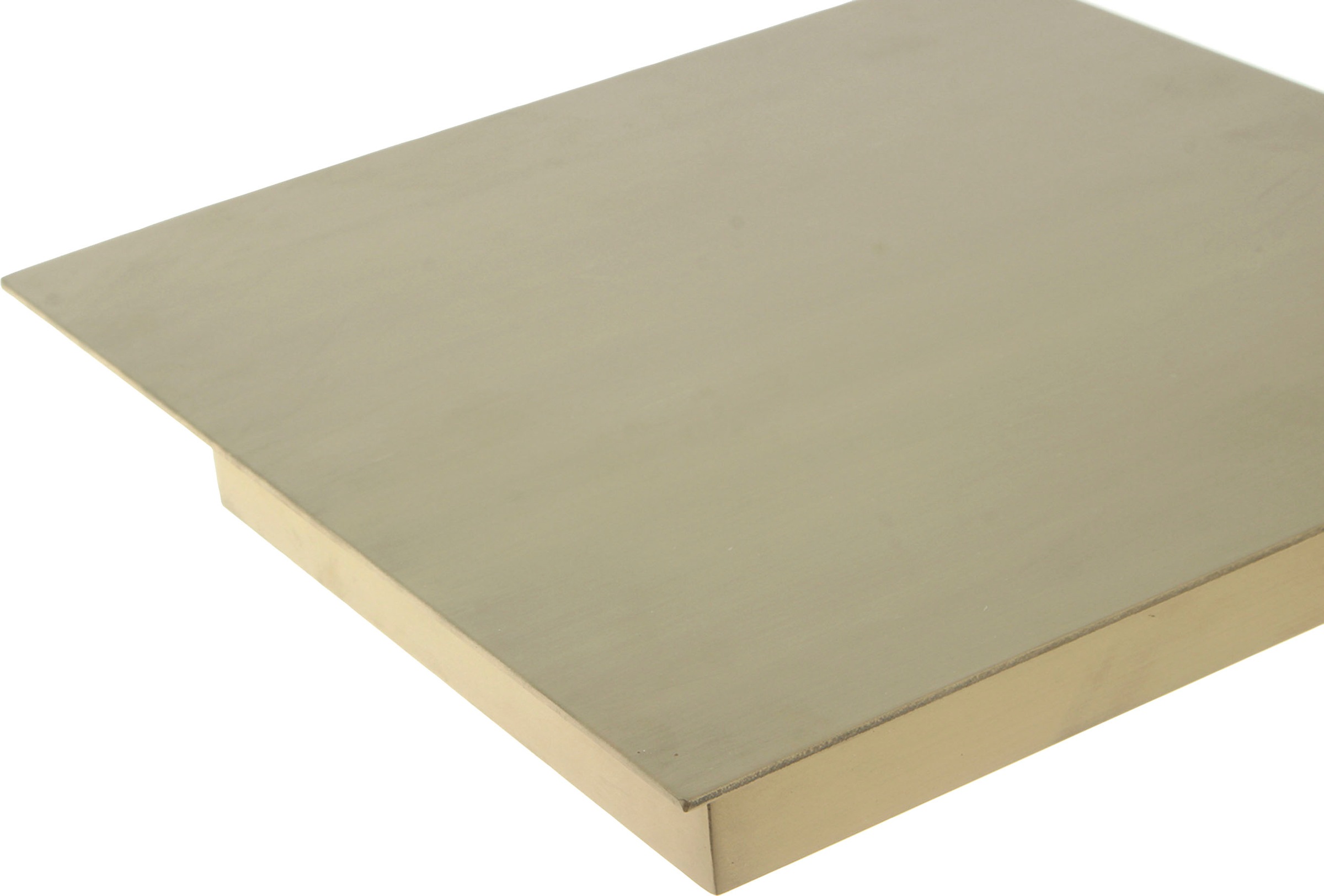 Kayoom Beistelltisch »Rocio 225, Passender Marmorfuß in kantigem Design«, (1 St.), Eckiger Marmorfuß, eckige Ablagefläche und Gestell aus Edelstahl