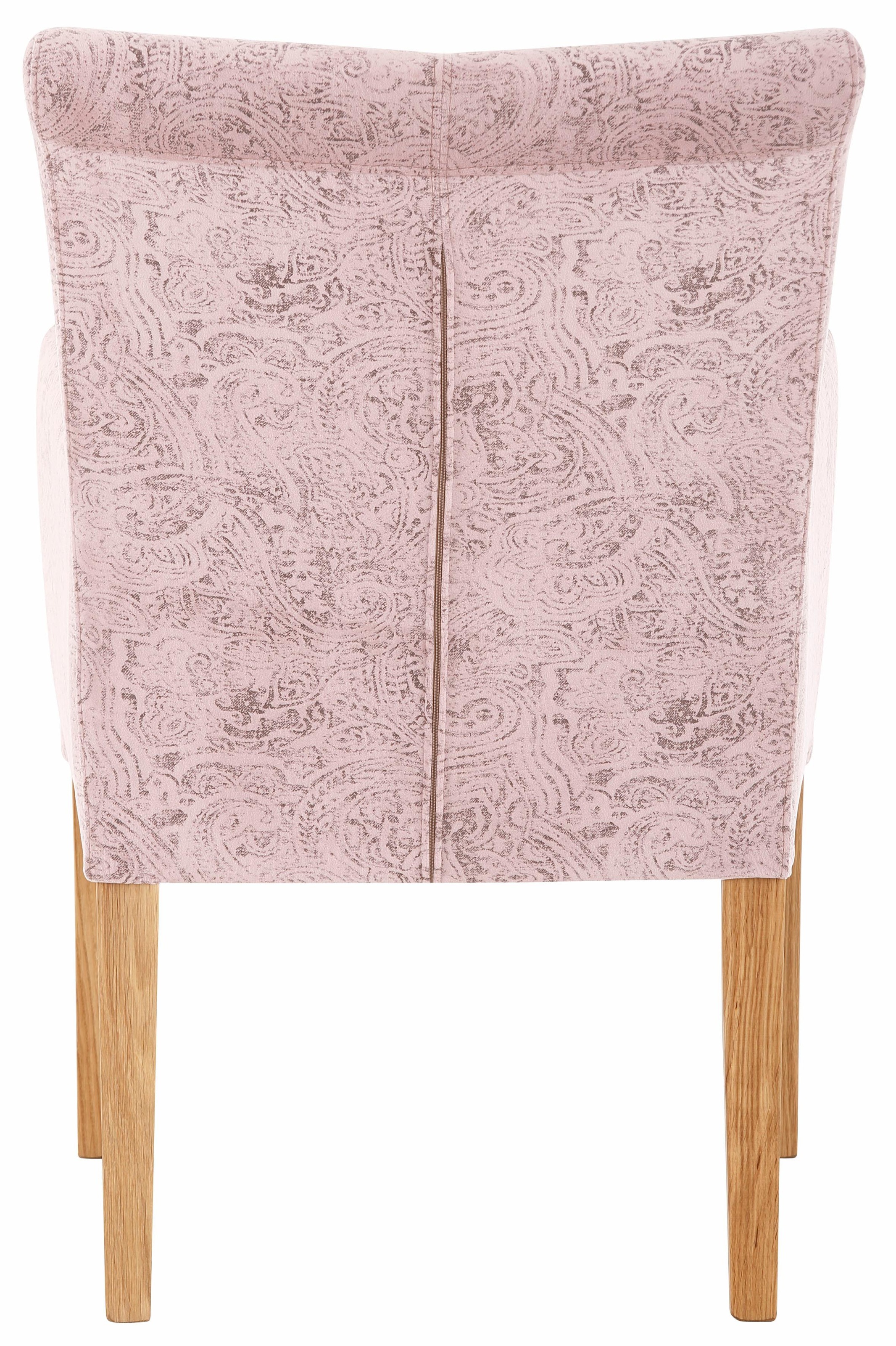 Home affaire Armlehnstuhl »King BESTSELLER!«, Luxus-Microfaser mit Druck, Esszimmerstuhl mit bequemer Polsterung, Esszimmersessel mit Armlehnen
