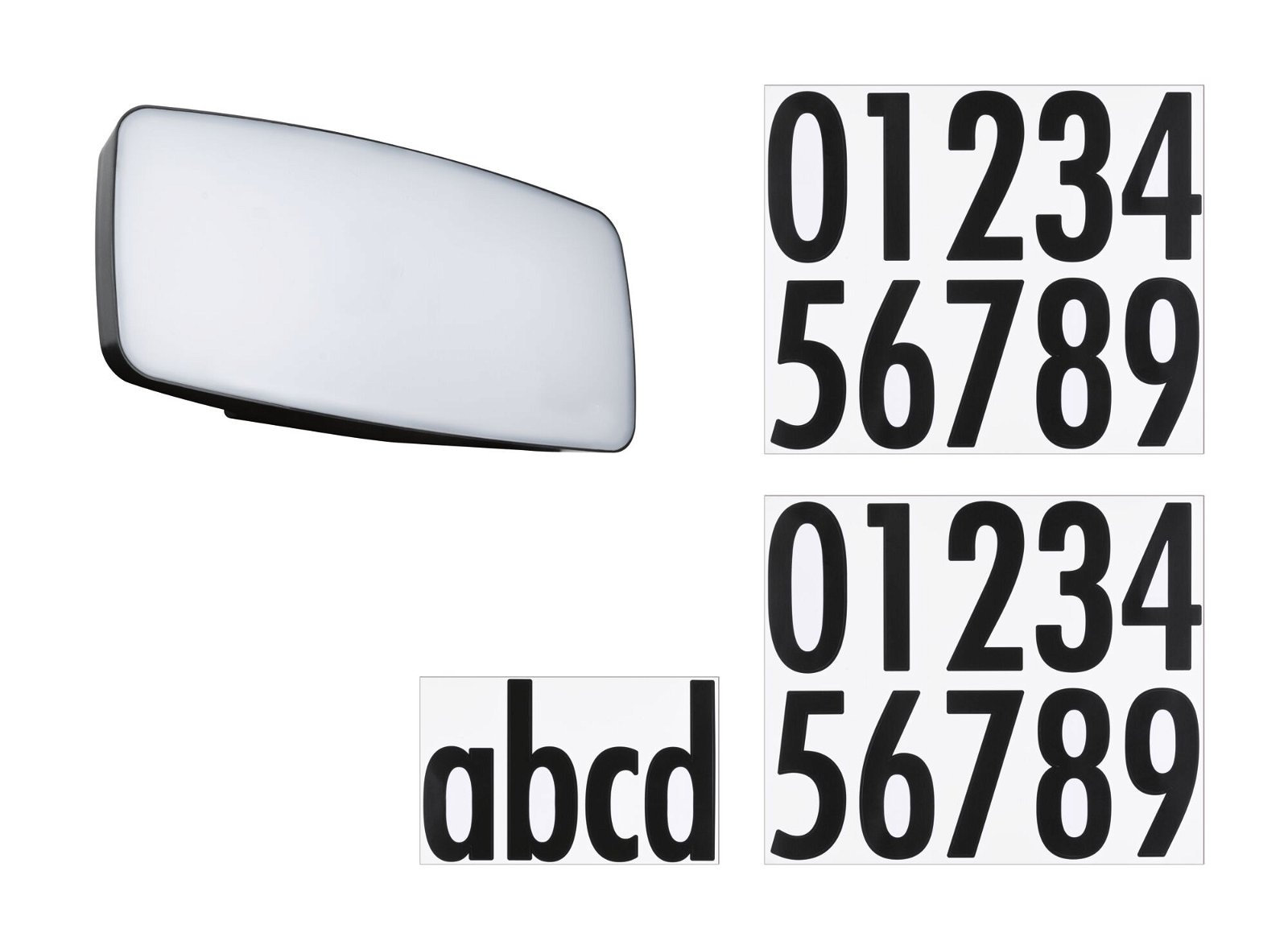 Paulmann LED Außen-Wandleuchte »Hausnummernleuchte IP44 276x73mm 6,5W 430lm 230V Anthrazit Kunststoff«, 1 flammig, Smart Home Zigbee 3.0 Dämmerungssensor RGBW+