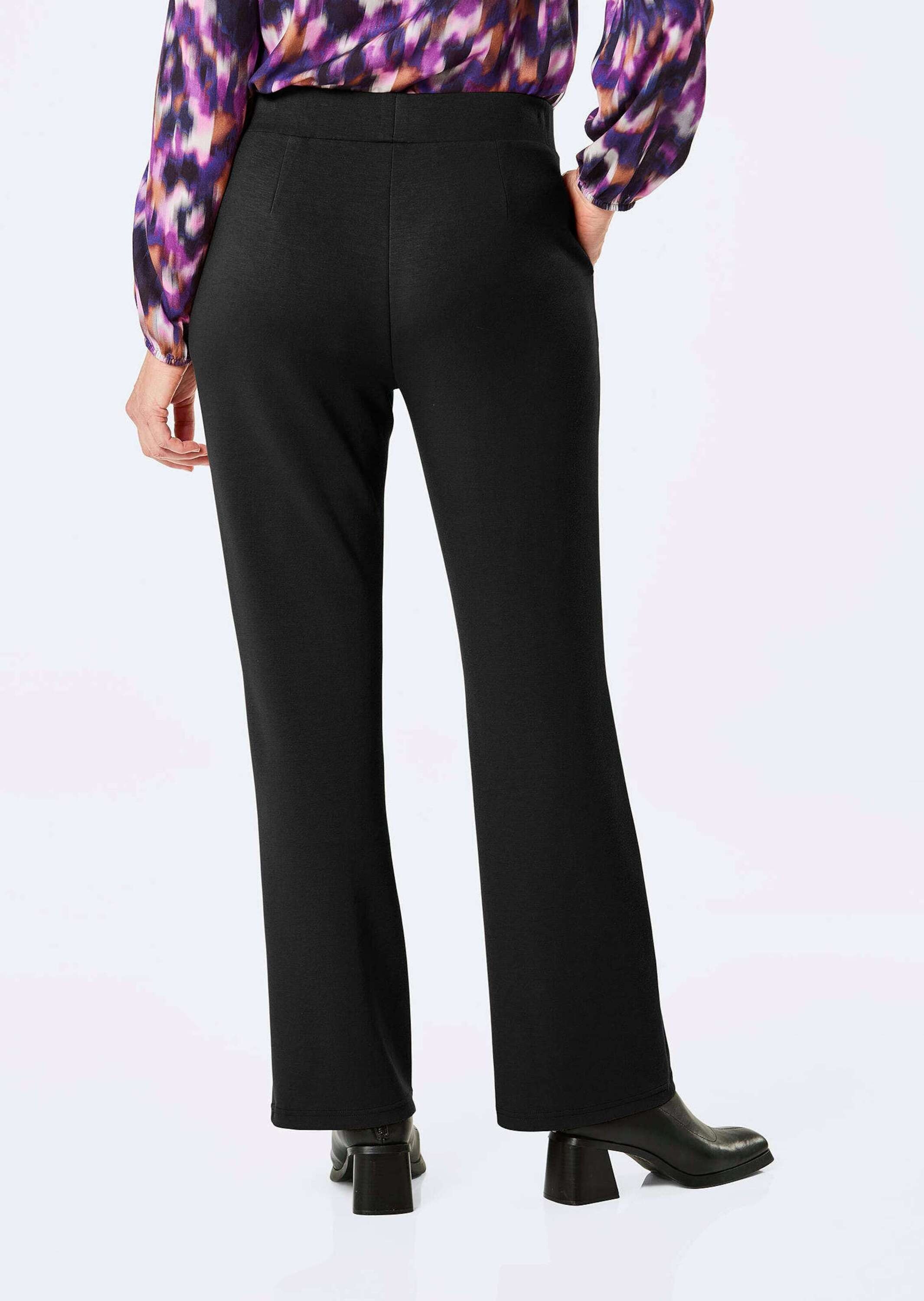 GOLDNER Chinohose »Jerseyhose VERA mit Biesen«