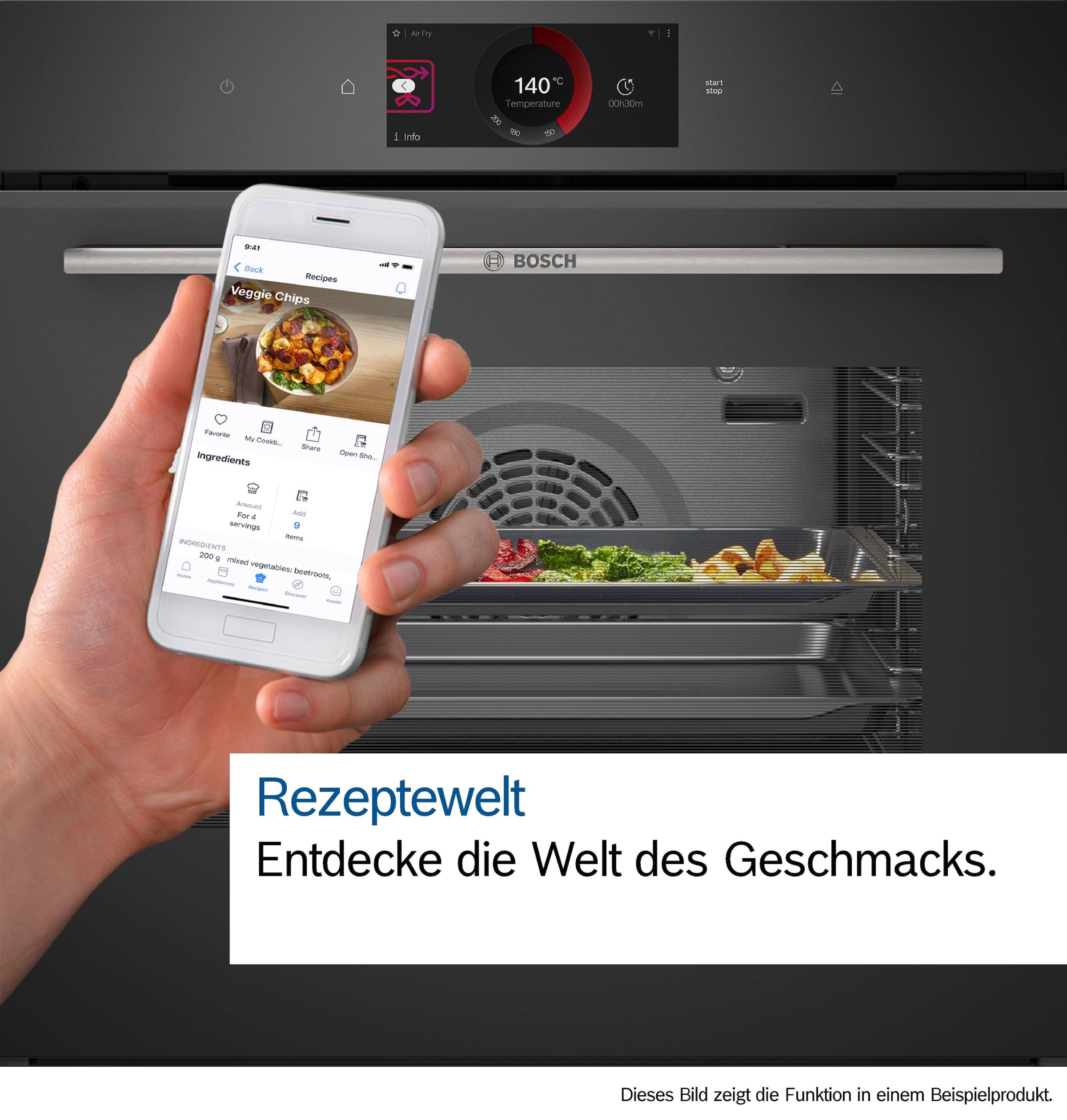 BOSCH Dampfbackofen Serie 8 »HSG738DB2«