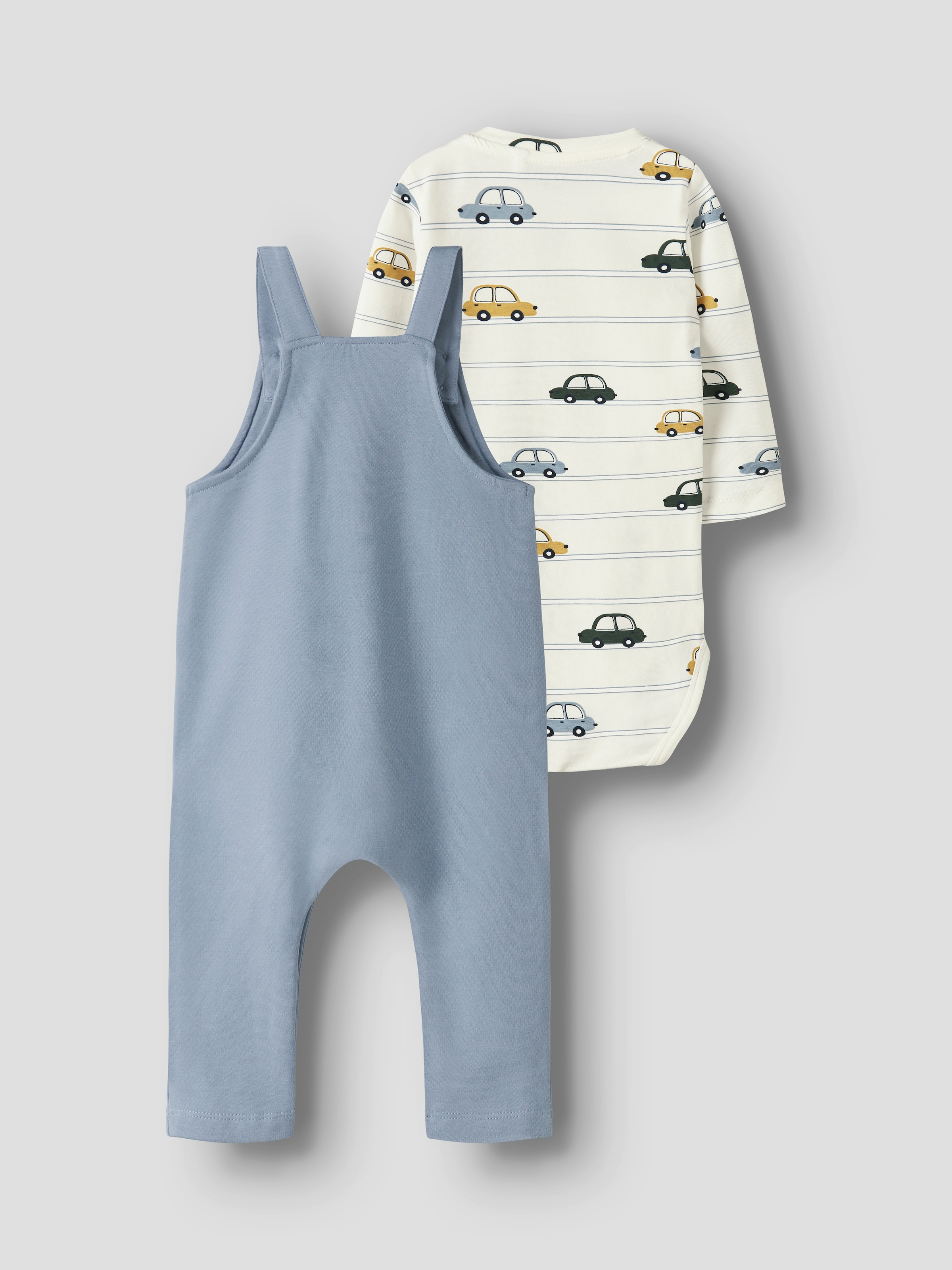 Name It Overall »NBMVONNE SWEAT OVERALL BOX BRU SET«, (Set, 2 tlg.)