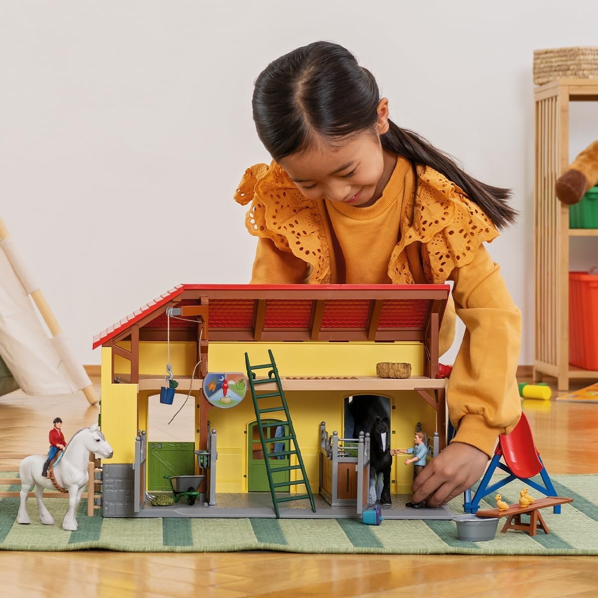 Schleich® Spielwelt »FARM WORLD, Pferdestall (42485)«