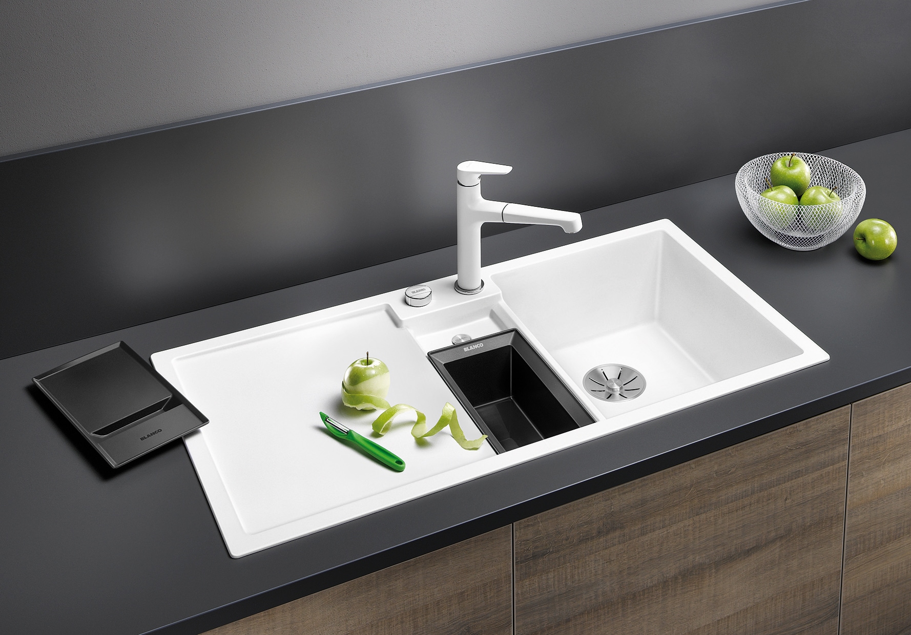 Blanco »COLLECTIS 6 S« aus SILGRANIT®, inkl. Depot-Schale mit Deckel