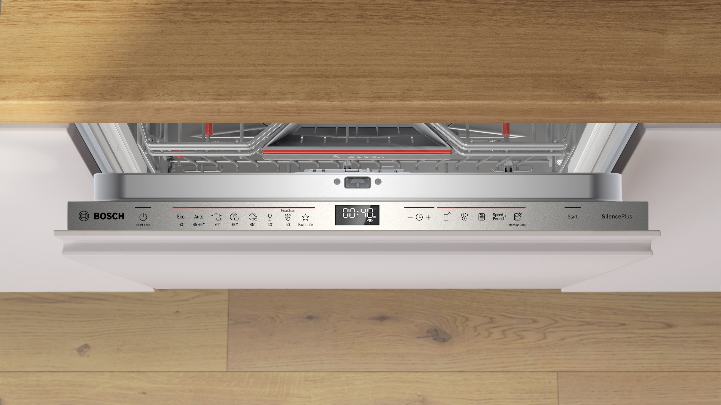 BOSCH vollintegrierbarer Geschirrspüler XXL, Serie 6 »SBD6ECX12E«, 14 Maßgedecke