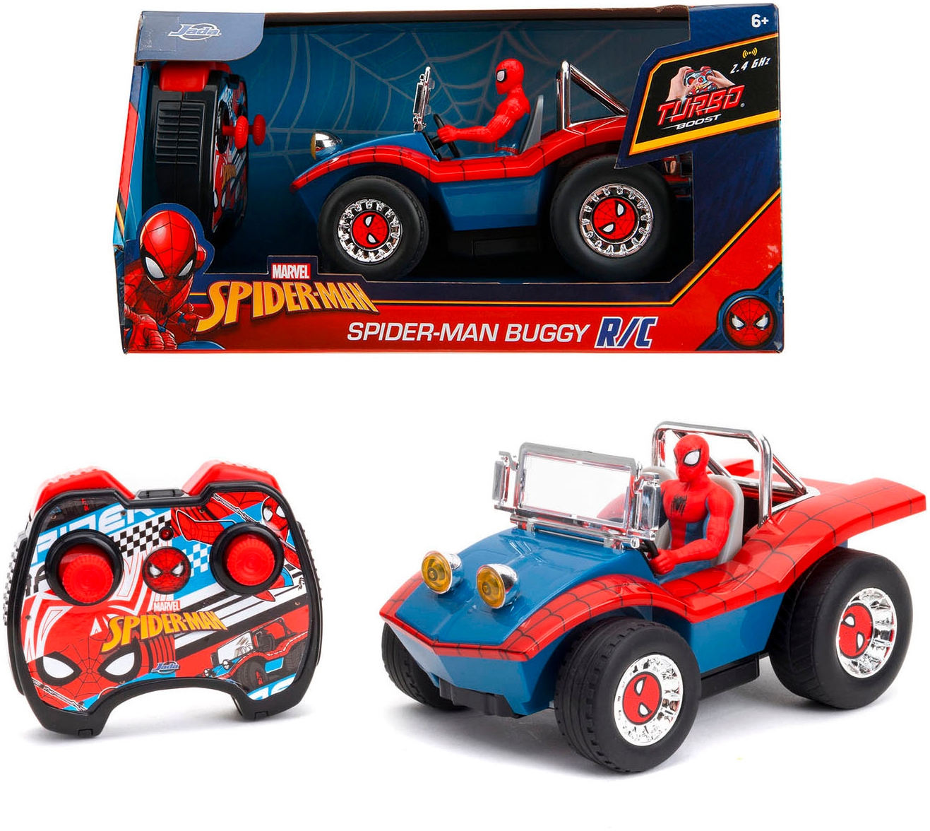 RC-Buggy »Marvel Spider-Man RC Buggy, 1:24, 2,4GHz«