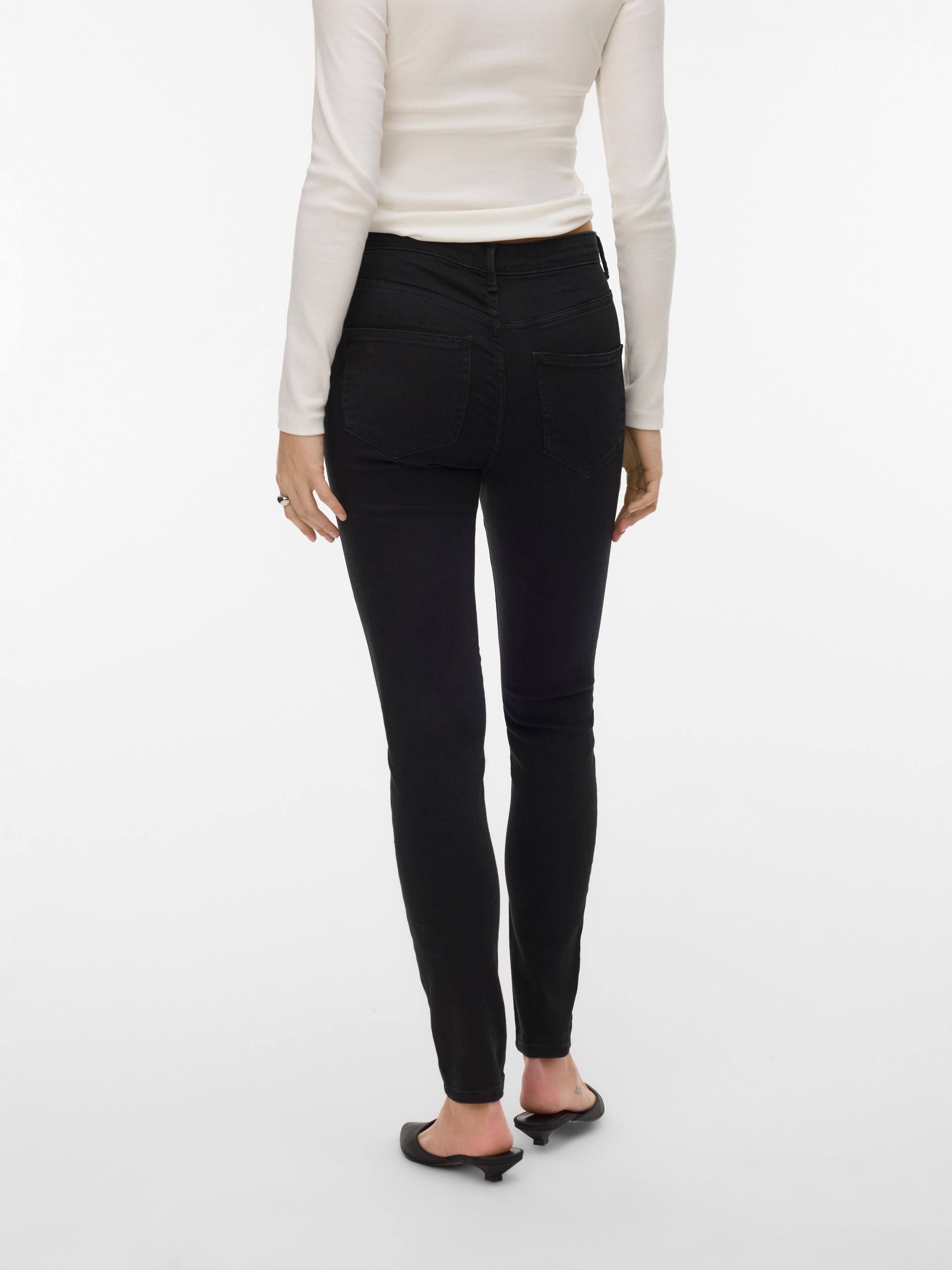 Vero Moda Skinny-fit-Jeans »VMPOLLY MR SKINNY JEANS RA135 NOOS« Baumwollmischung, skinny fit