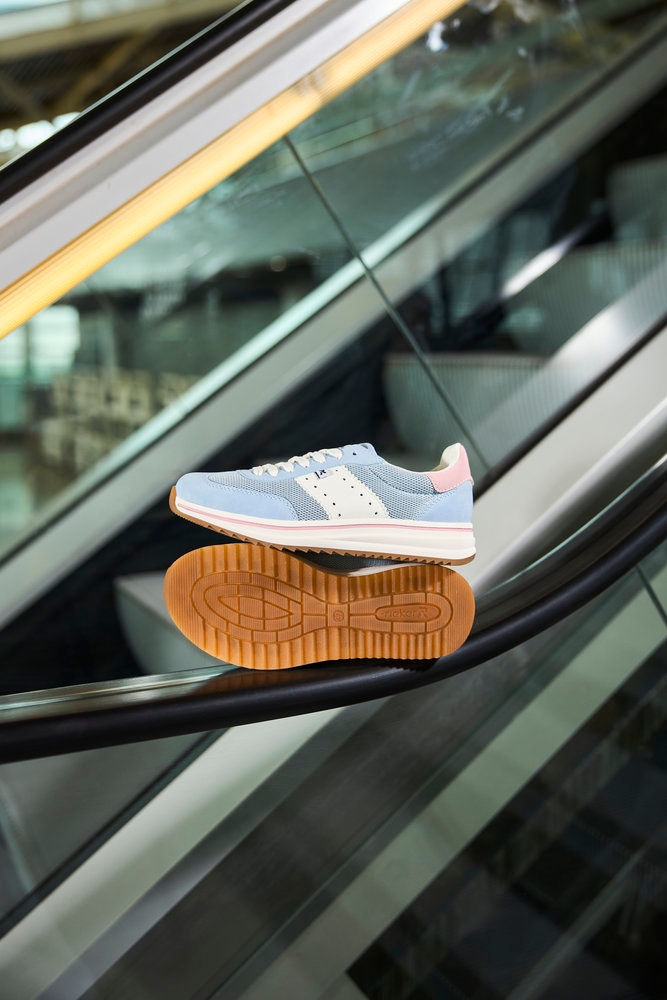 Rieker Sneaker  Schnürschuh, Halbschuh, Freizeitsneaker mit Kontrastbesätze