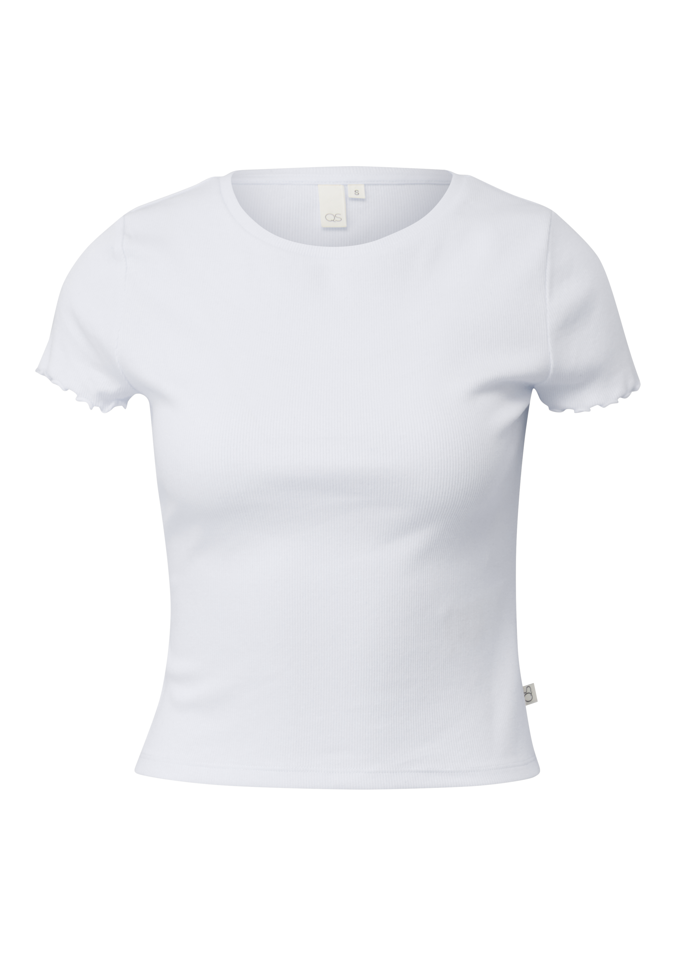 T-Shirt, mit Rollsaum