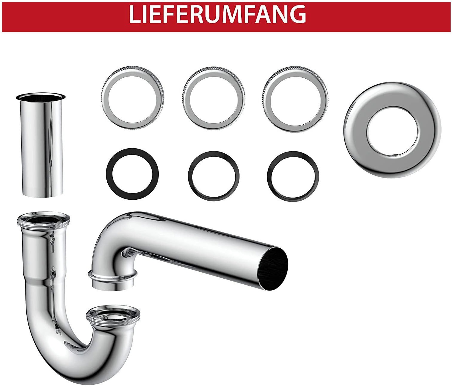 Kirchhoff siphon r hrensiphon chrom 1 1 4 x 32 mm online kaufen bei