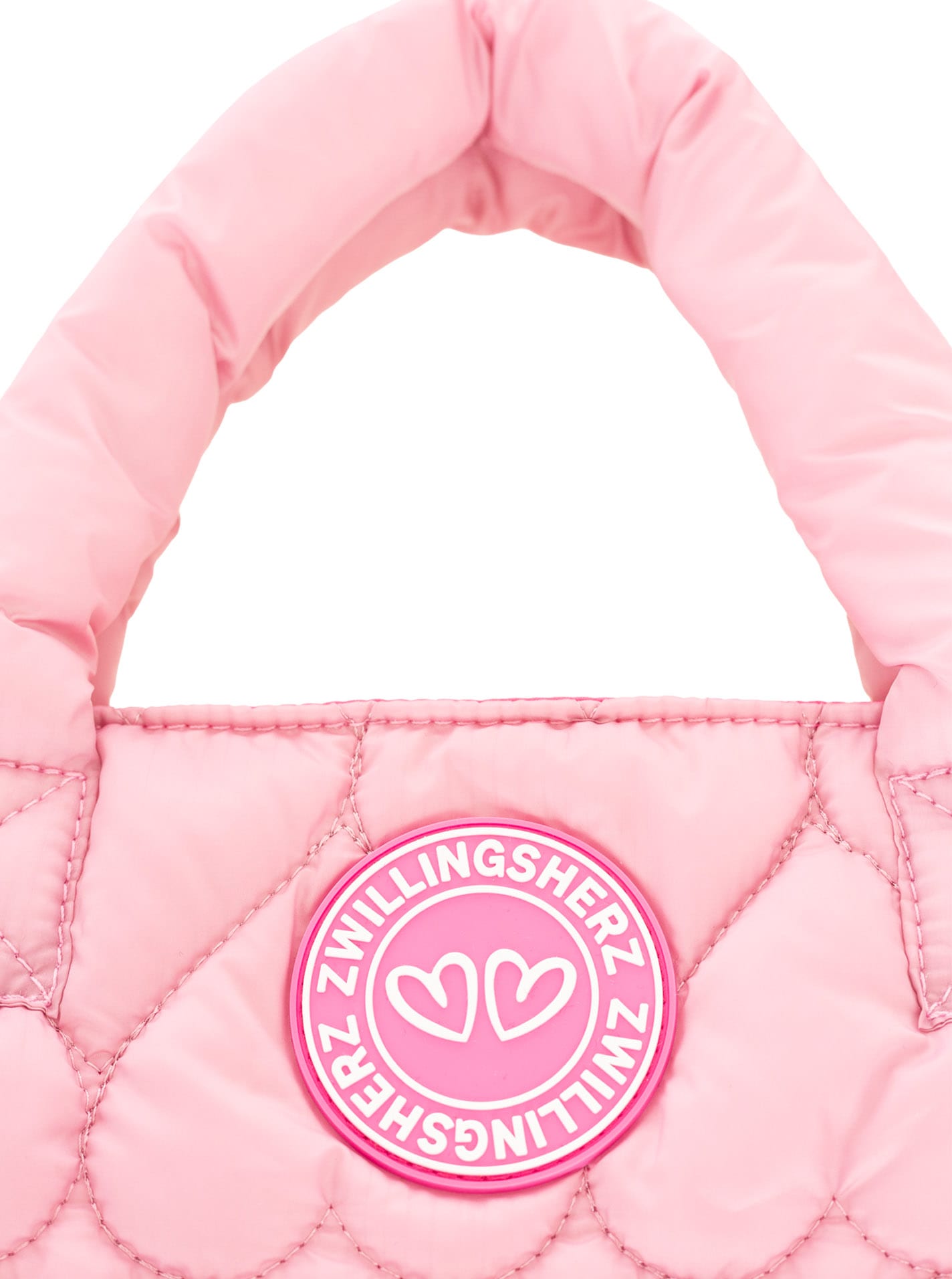 Zwillingsherz Tragetasche »"Herzsteppung"« Herzsteppung, abnehmbarer pinker Schulterriemen, pinkes Logopatch