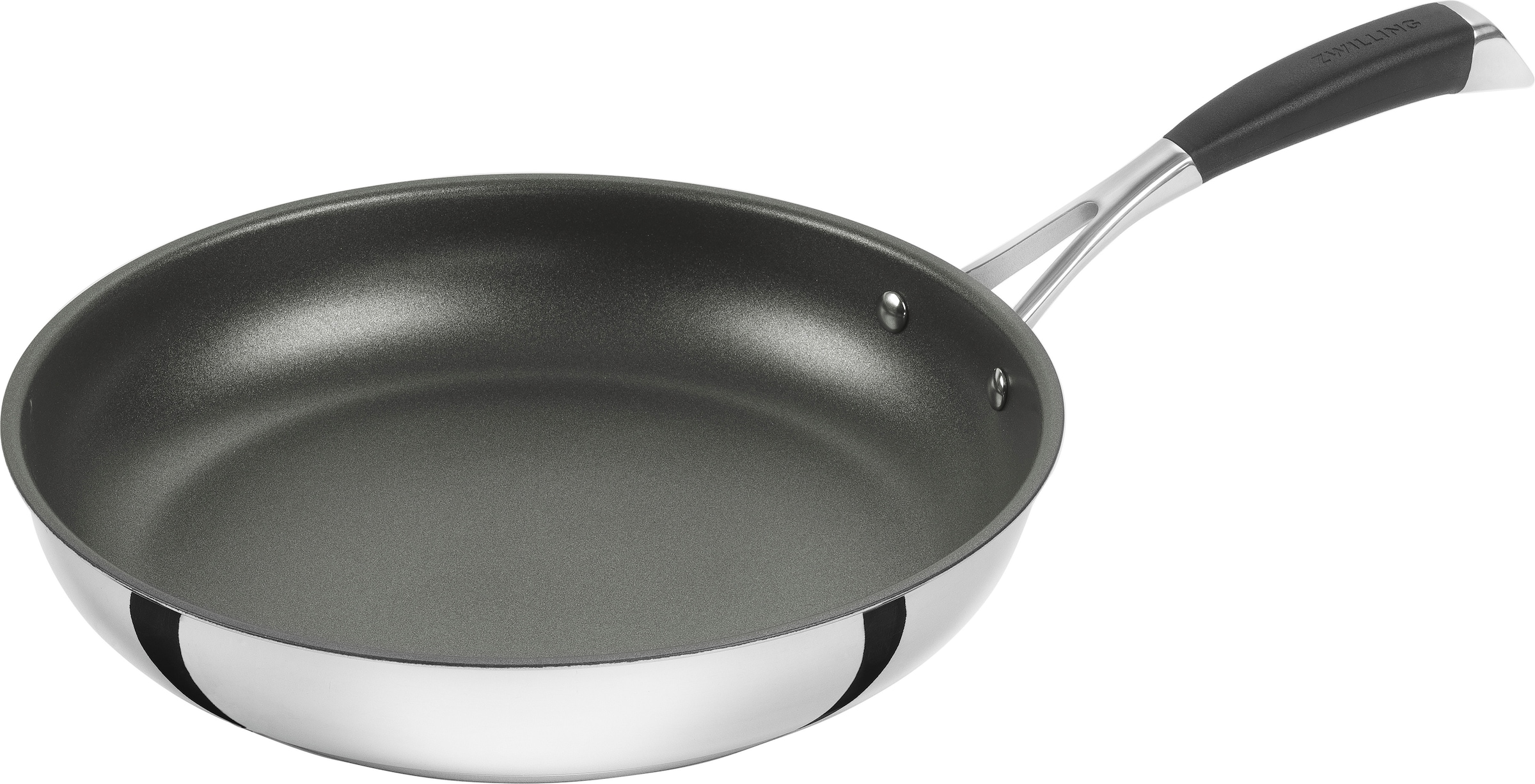 Zwilling Bratpfanne »Poletto«, Edelstahl, (1 tlg.), Sandwichboden, Duraslide Diamond Beschichtung, Induktion