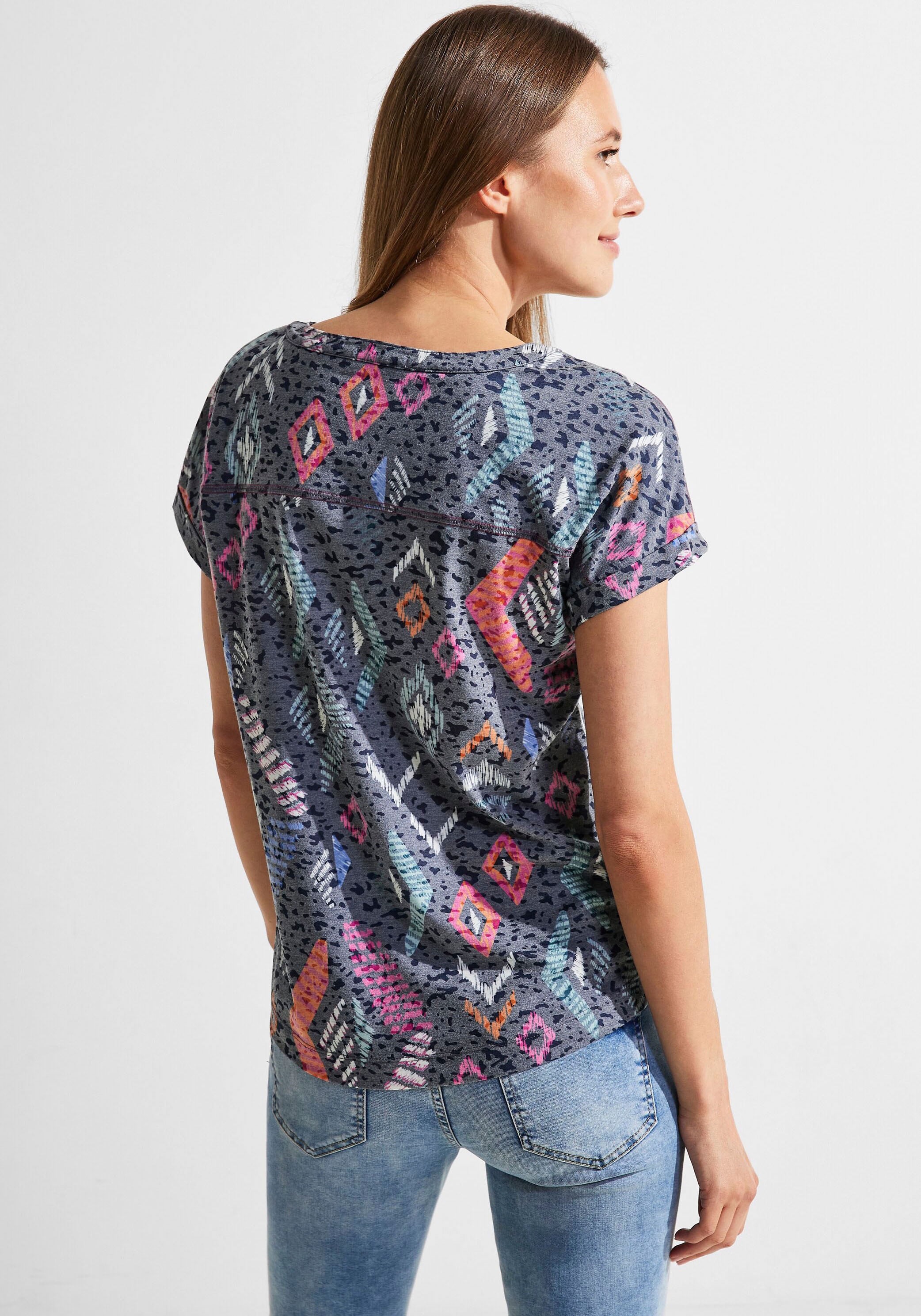 Cecil T-Shirt, mit OTTO Muster Ausbrenner bei