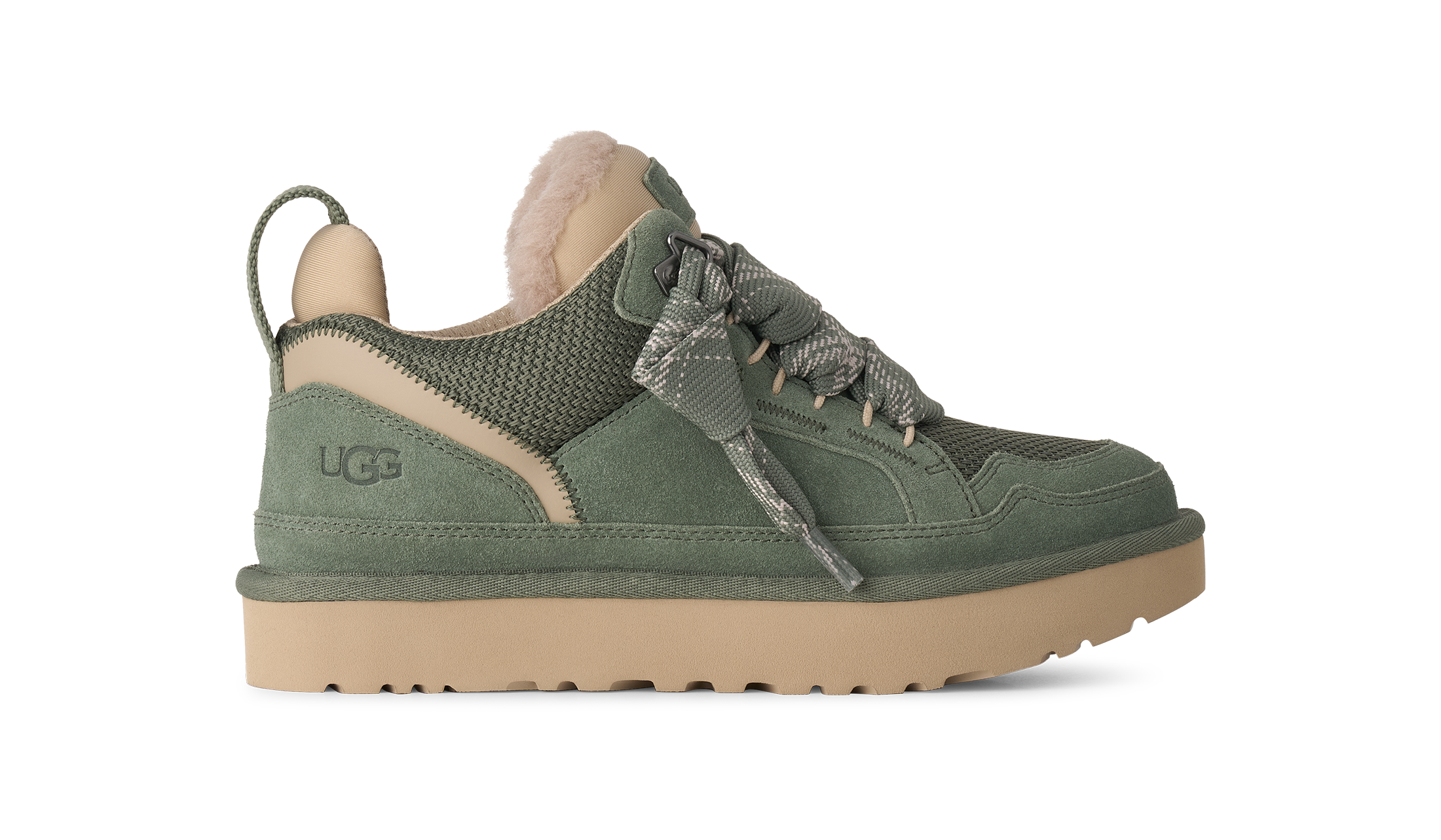 UGG Sneaker »W LOWMEL«  Schnürboots, lässiger Winter Sneaker mit auffälligen Schnürsenkeln