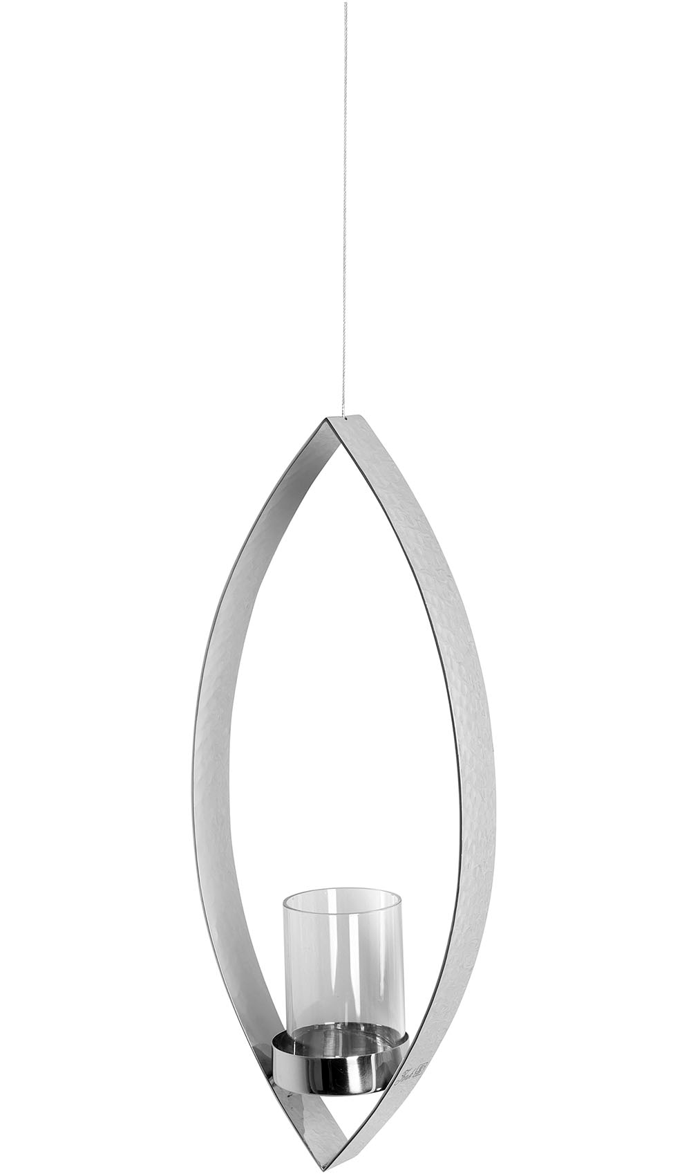Fink Teelichthalter »MARUF«, (1 St.), Hängewindlicht, elipsenförmig, aus Edelstahl