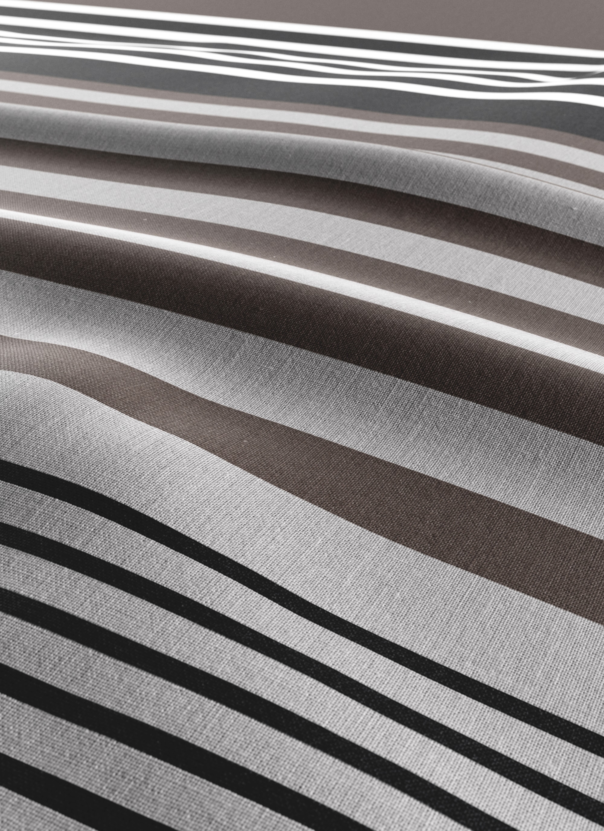 H.I.S Bettwäsche »Majoran«, im Streifen Design, 100% Baumwolle, Bettwäsche in Größe 135x200, 155x220 und 200x200 cm, Bettwäsche-Set in Linon oder Biber-Qualität. Mit Knöpfen