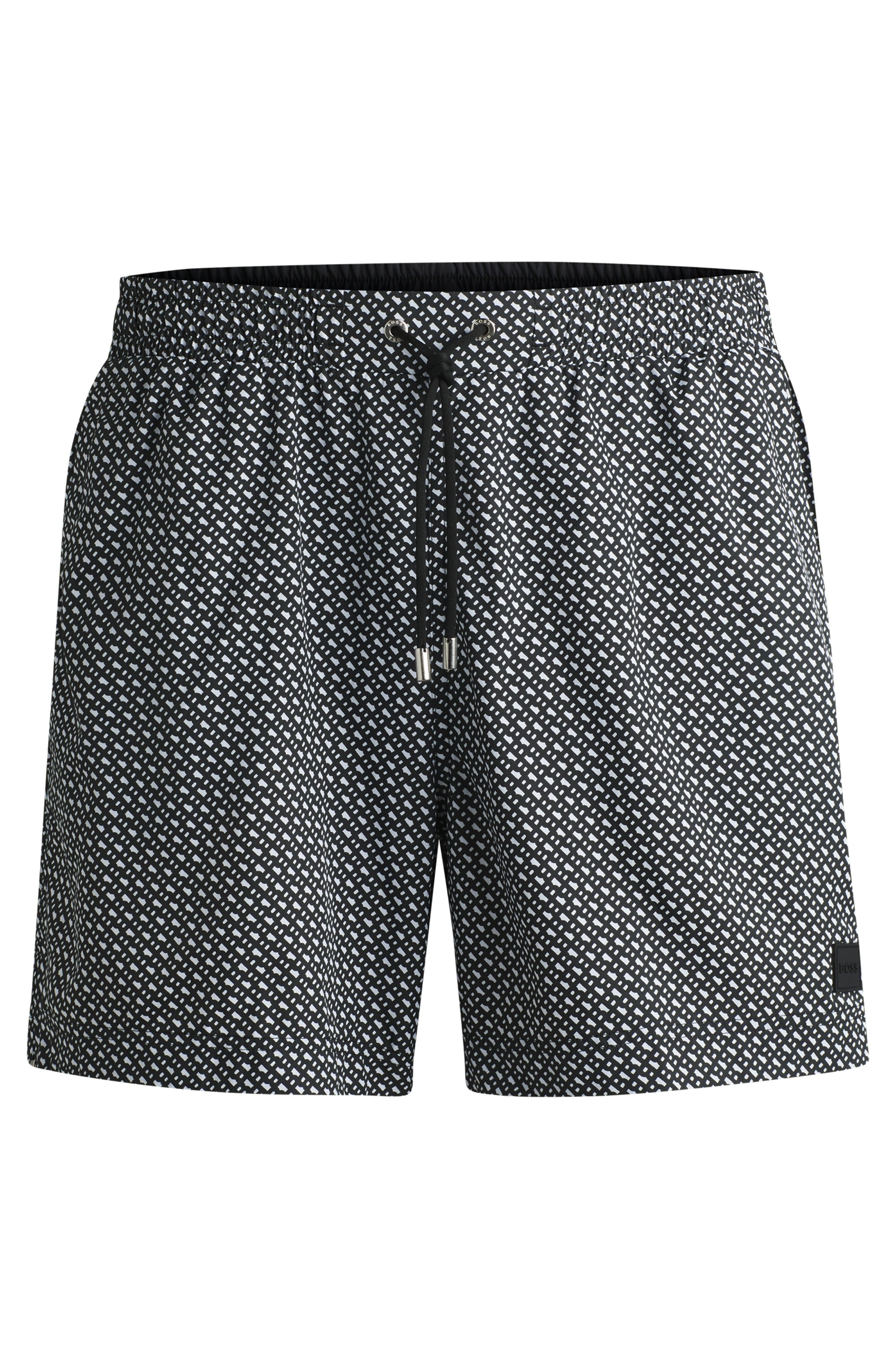 Badeshorts »Ciro«, mit Monogramm-Muster