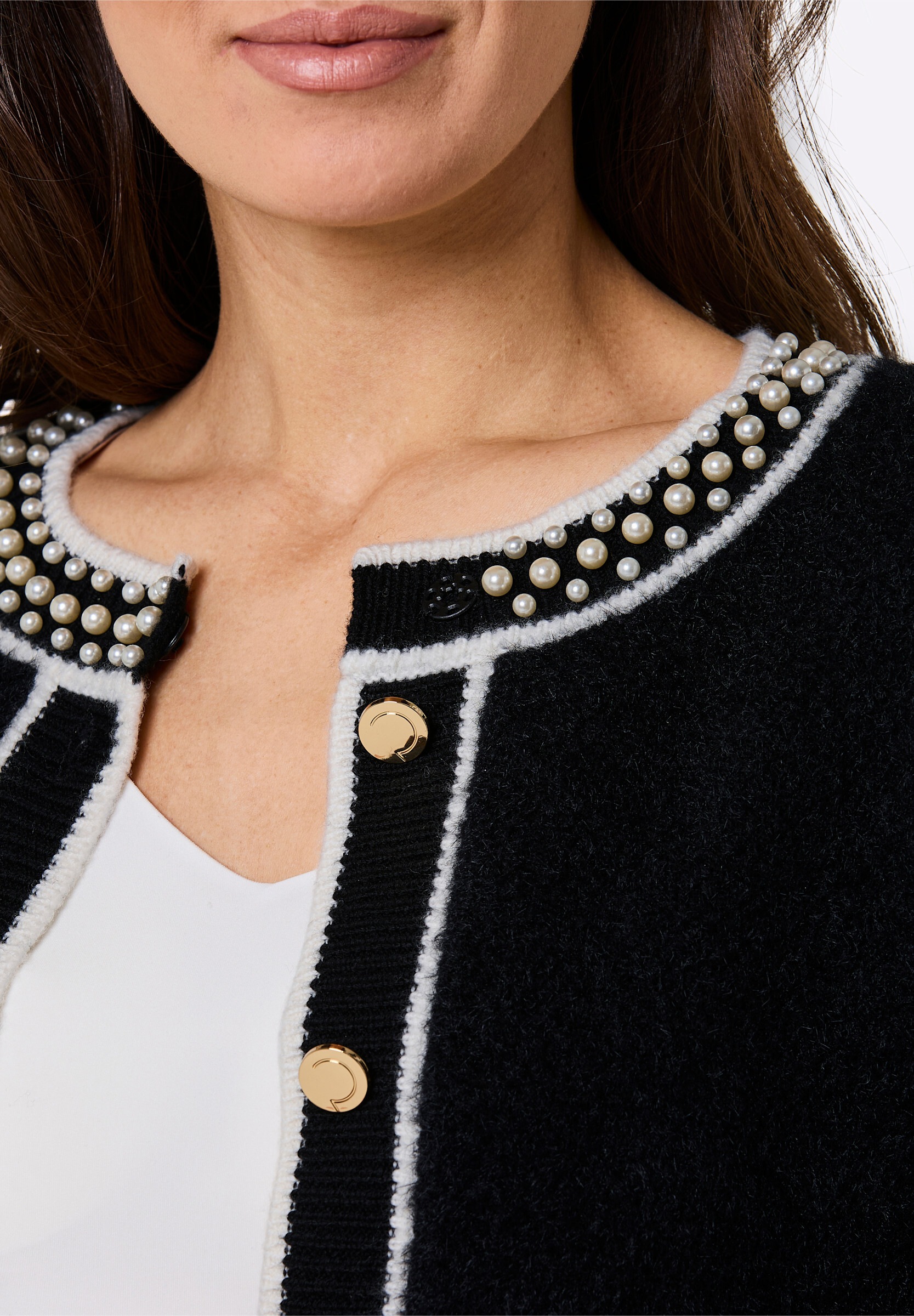 creation L Strickjacke »Woll-Strickjacke Strickjacke«