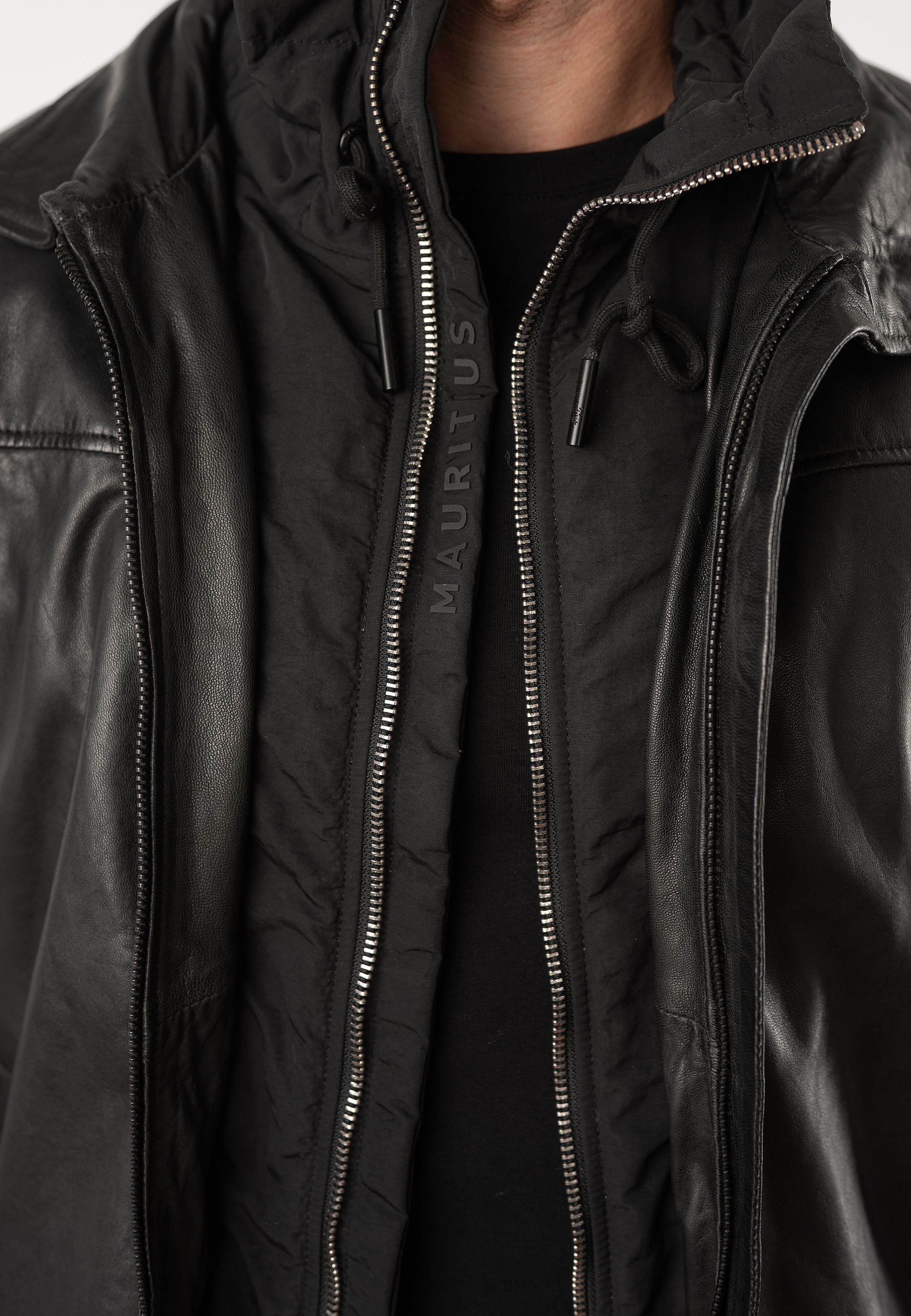 Mauritius Lederjacke »MMEsky« mit abnehmbarem Kragen, Regular Fit