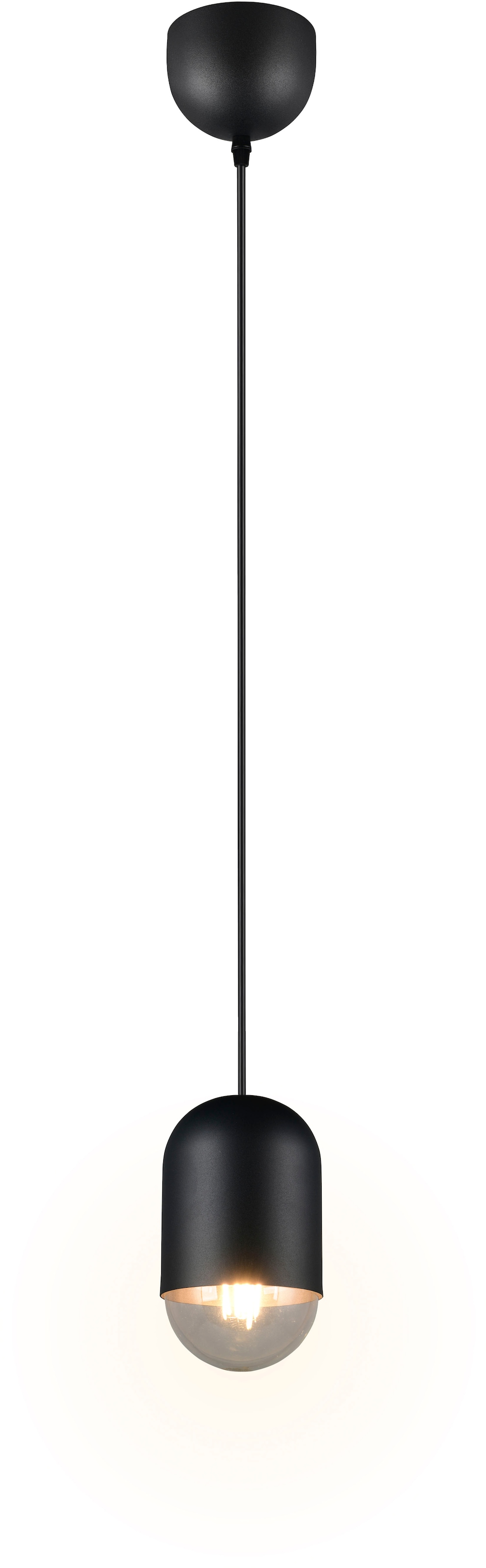 REALITY Leuchten Pendelleuchte »NARA, Hängelampe inkl. Leuchtmittel 1x E27 806 Lumen 2700K warmweiß« E27 2 Stk. Warmweiß Hängeleuchte in schlichtem Design Ø 11cm, Leuchtmittel wechselbar