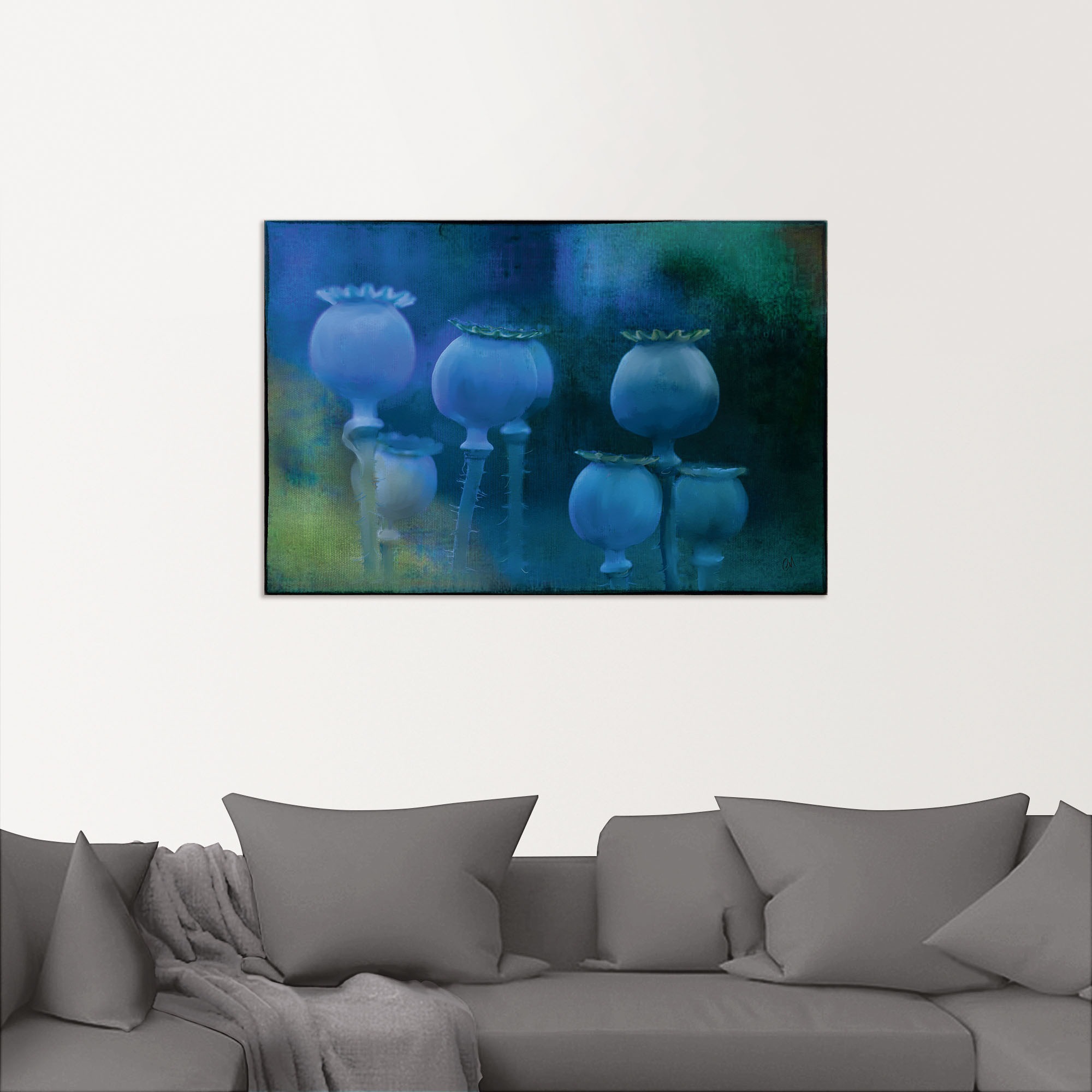 Artland Wandbild »Blaumohn«, Zen Bilder, (1 St.), als Alubild, Outdoorbild in verschied. Größen
