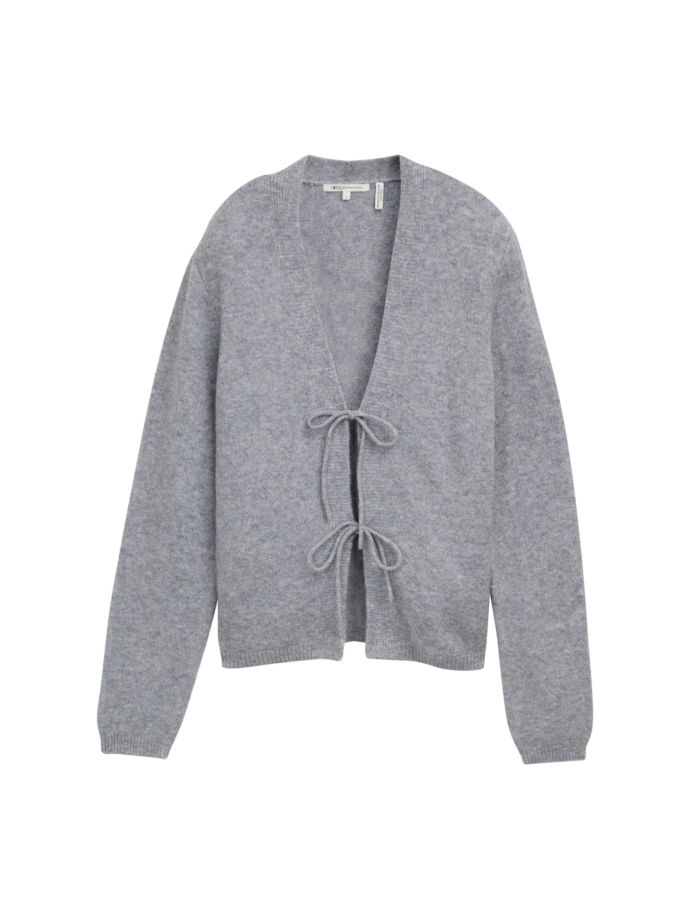 TOM TAILOR Denim Cardigan, mit Schleifen