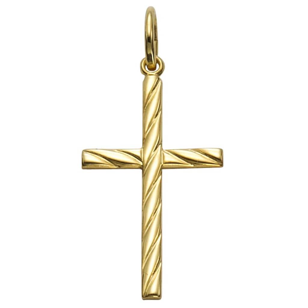 Firetti Kreuzanhänger »Schmuck Geschenk Gold 333 Halsschmuck Anhänger für Halskette Kreuz«