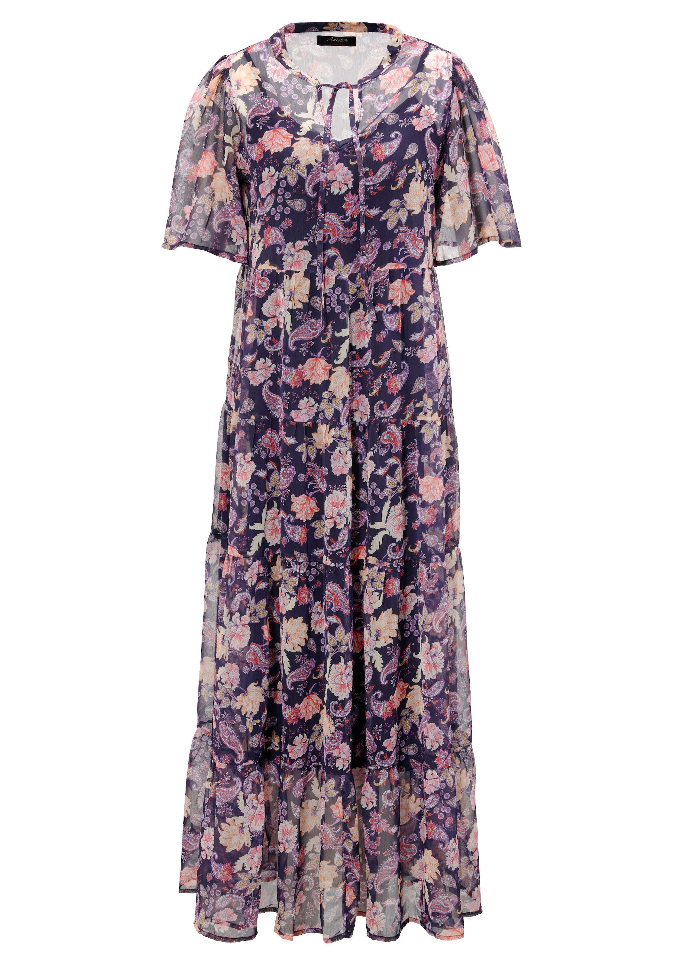 Aniston CASUAL Sommerkleid, mit fantasievollem Blumen- und Paisley-Druck - NEUE KOLLEKTION