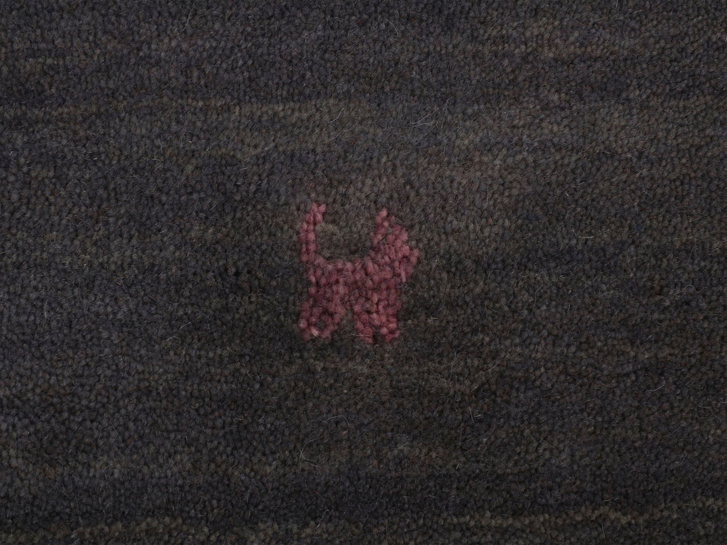 carpetfine Wollteppich »Gabbeh Uni, auch als Läufer erhältlich«, rechteckig, 15 mm Höhe, reine Wolle, handgewebt, Gabbeh Loom Tiermotiv, große Farbauswahl