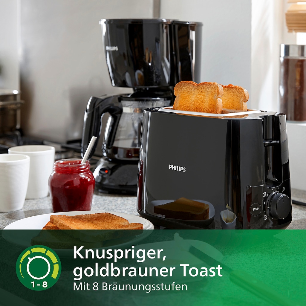 Philips Toaster »HD2581/90 Daily Collection«, 2 kurze Schlitze, 830 W