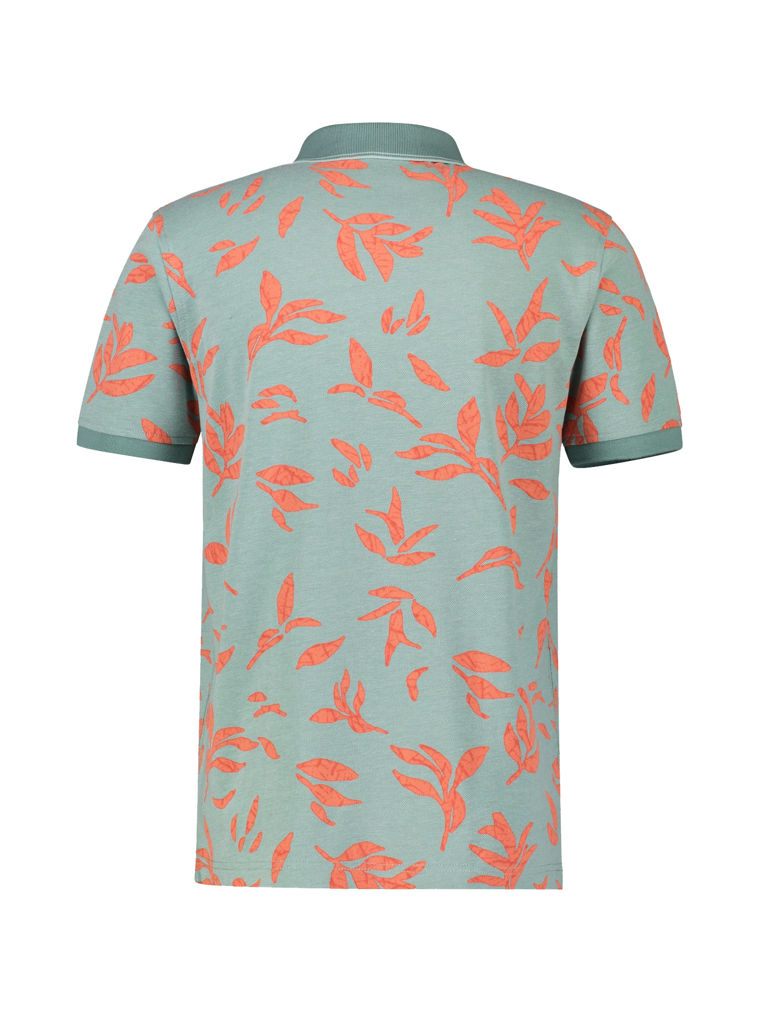 LERROS Poloshirt »LERROS Poloshirt mit floralem Druck und abgesetzen Details«