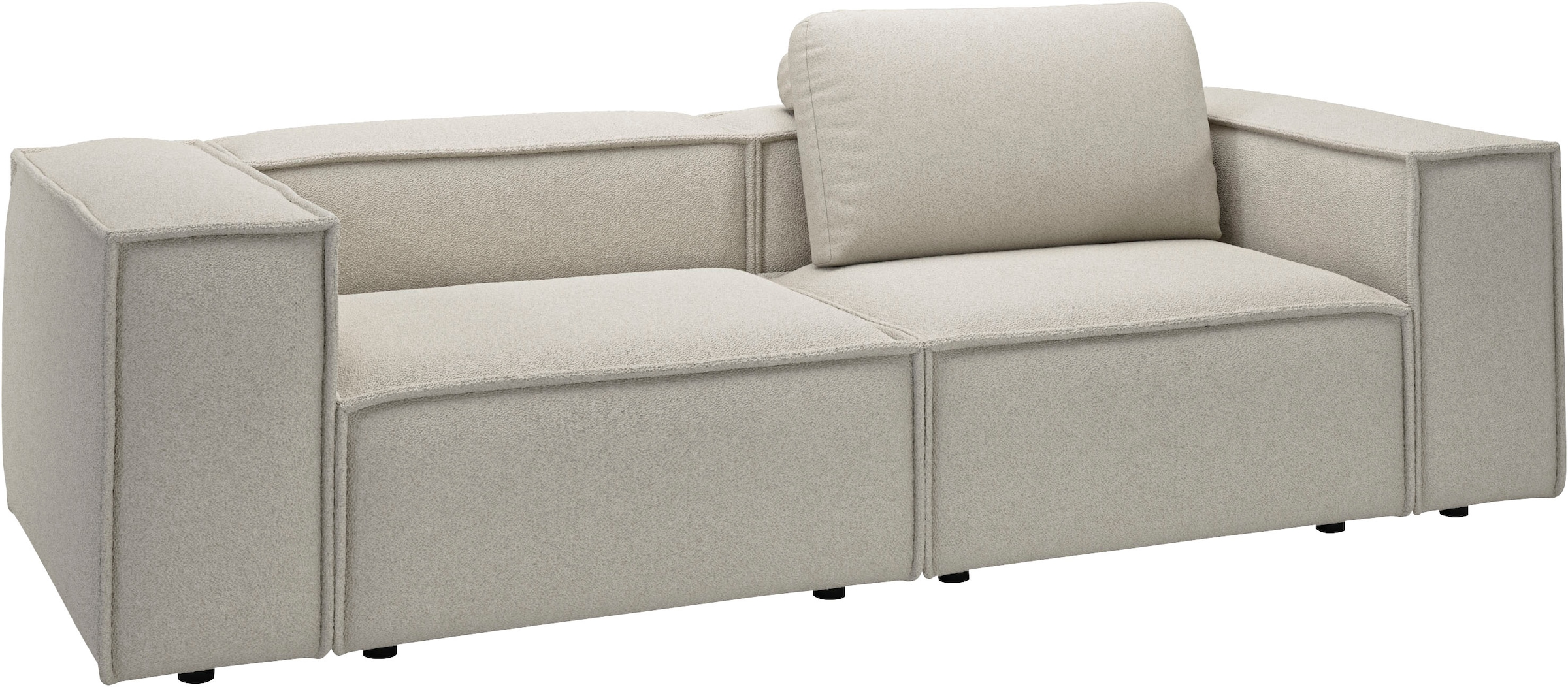 PLACES OF STYLE 2-Sitzer »Watertown, modernes Sofa 246 cm breit, auch in Feincord« stilvolles Sofa für 2 Personen mit extra breiter Sitzfläche