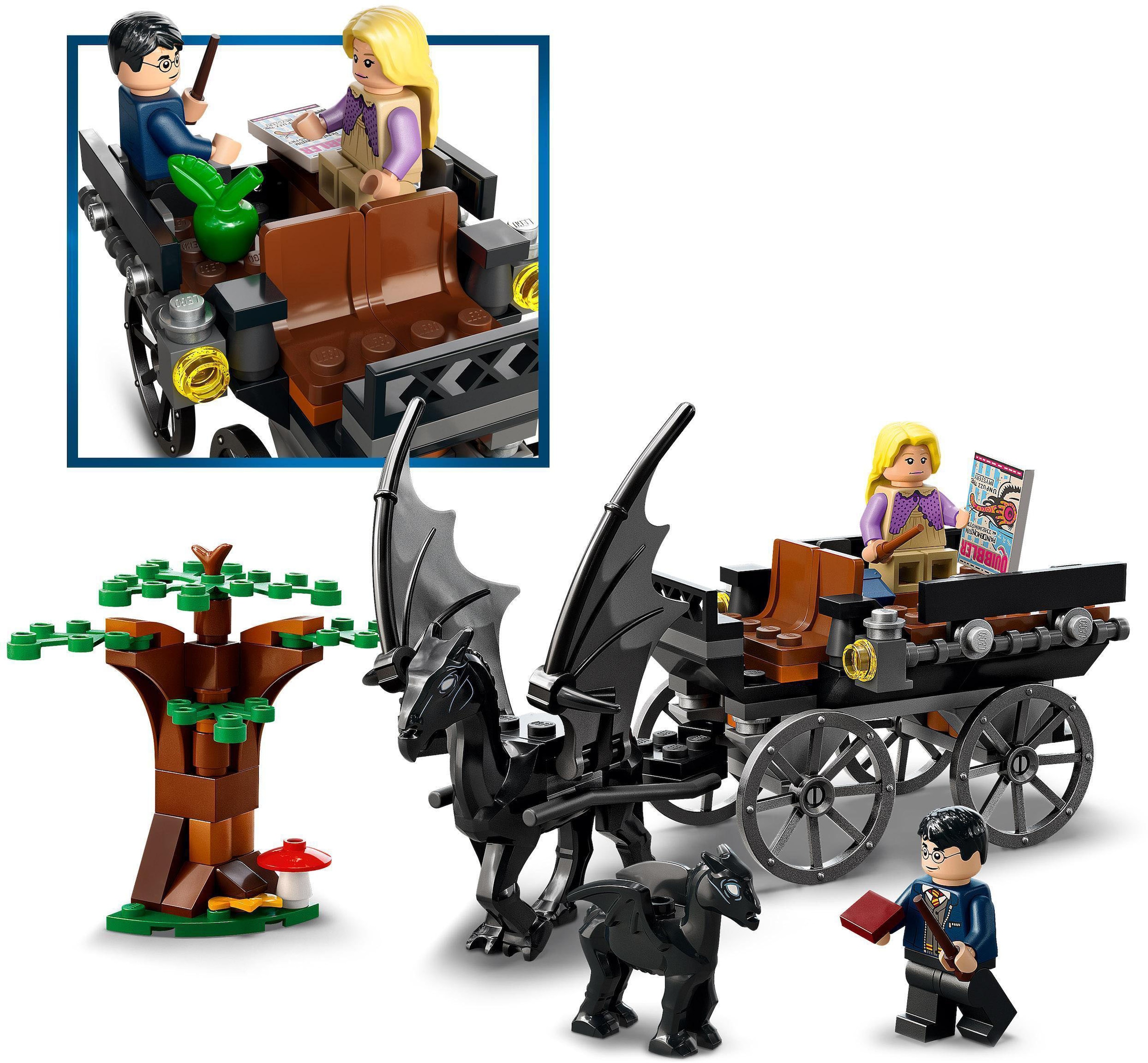 LEGO® Konstruktionsspielsteine »Hogwarts™ Kutsche mit Thestralen (76400), LEGO® Harry Potter™«, (121 St.), Made in Europe